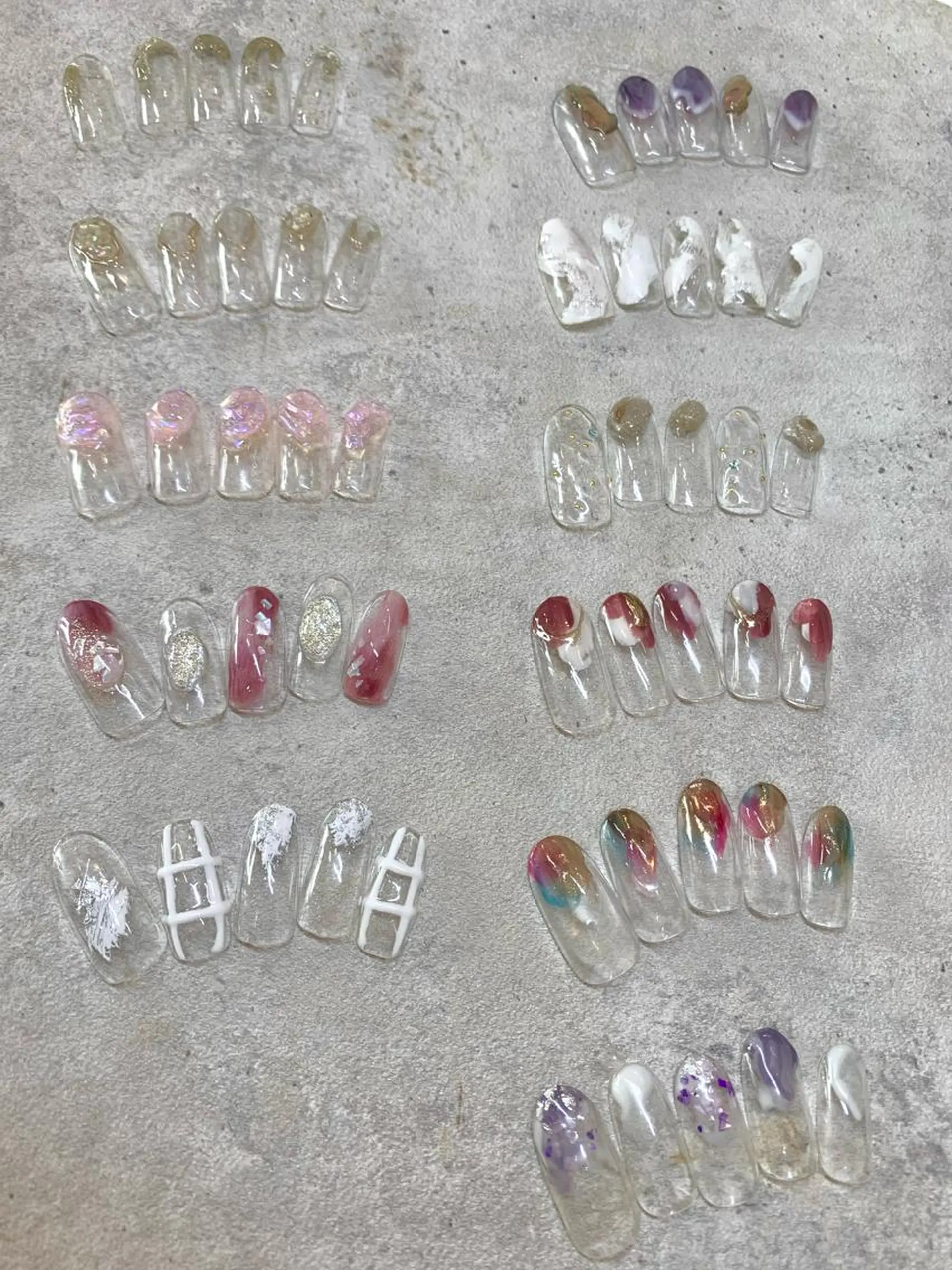 ネイル クリアネイル ニュアンスネイル ハンドネイル Amelia さくらいのネイルデザイン