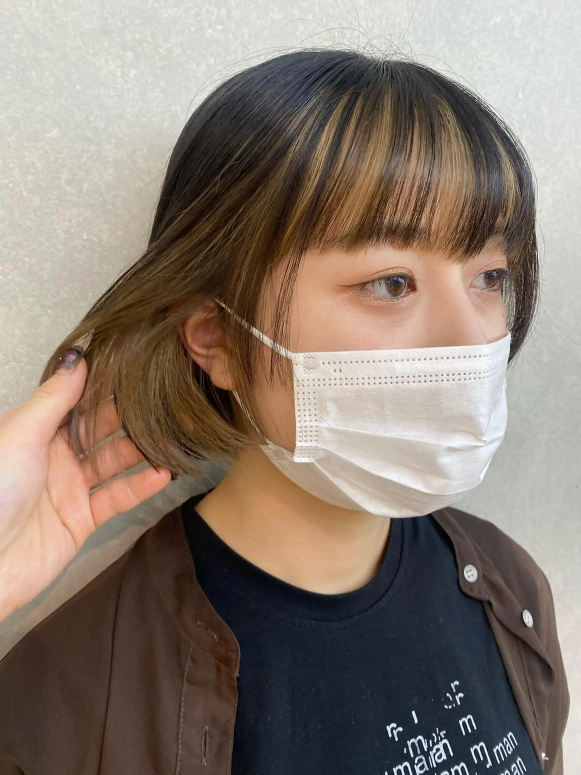 ショート カラー インナーカラー 顔周りカット/透明感 カラー✂️MEIのヘアスタイル