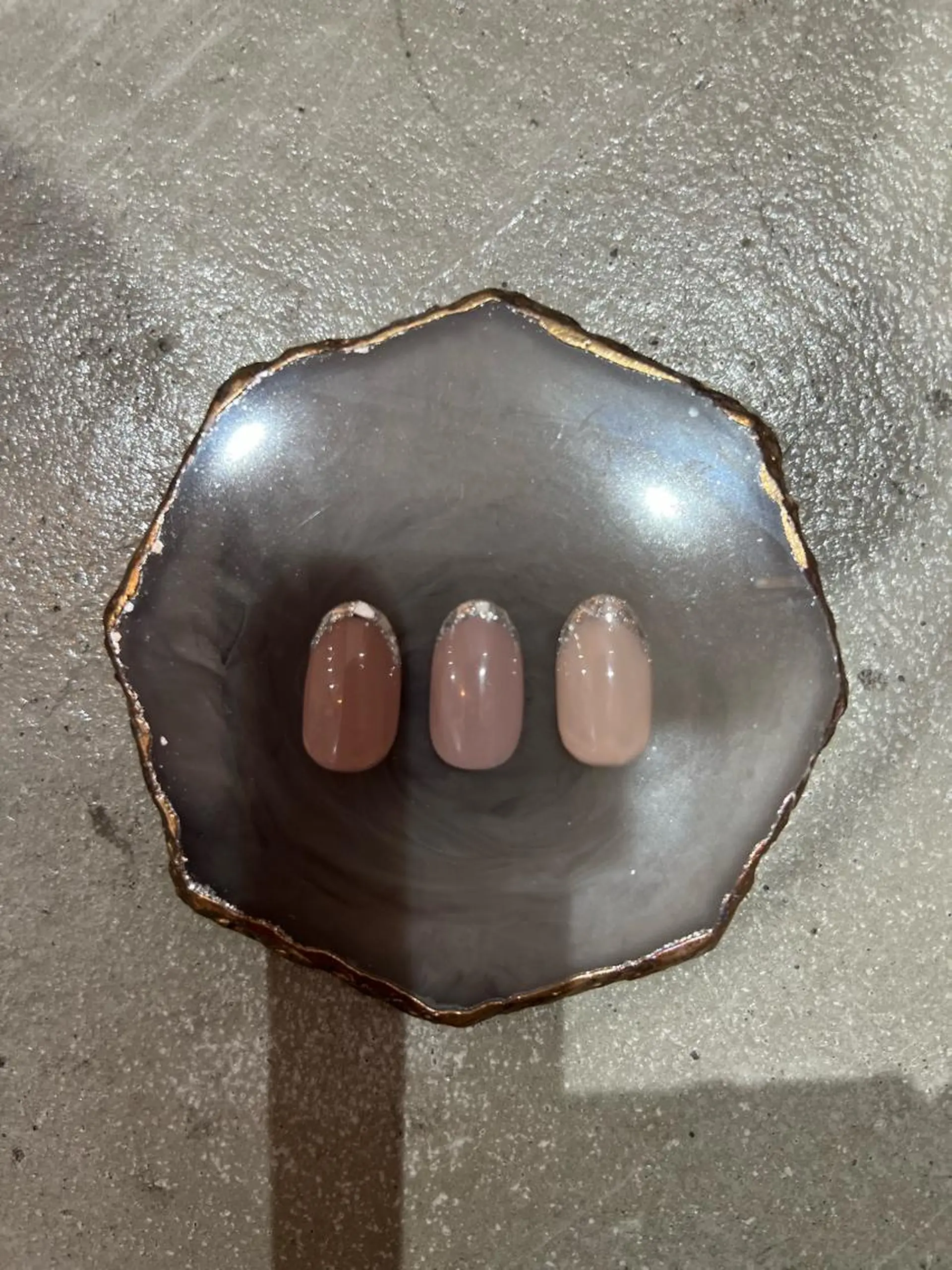 ネイル フレンチネイル ガラスフレンチ シンプルネイル ハンドネイル Belulu所属・Belulu ベルルのネイルデザイン