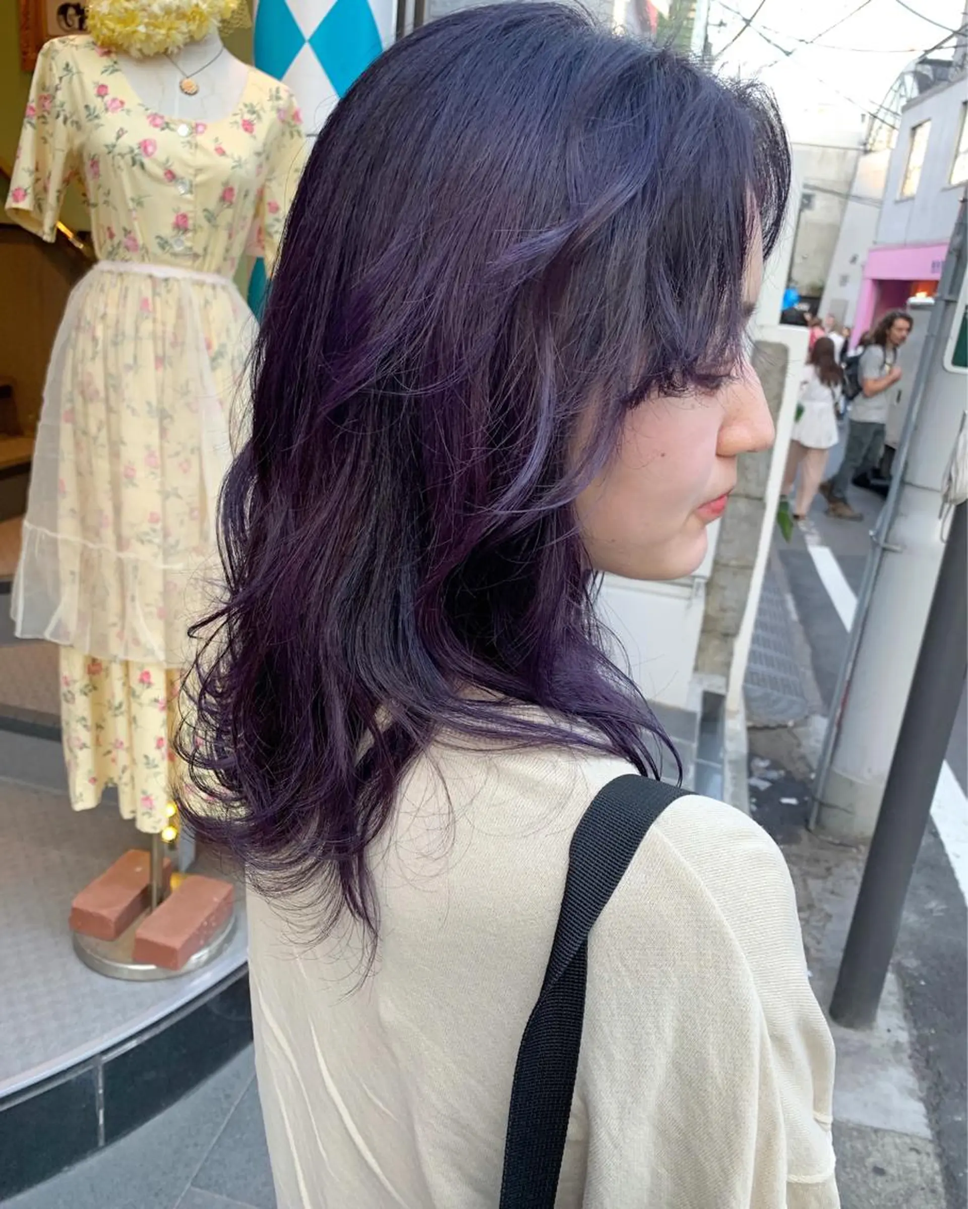 セミロング カラー ピンクベージュ/新潟 万代/高橋桃葉🍑のヘアスタイル