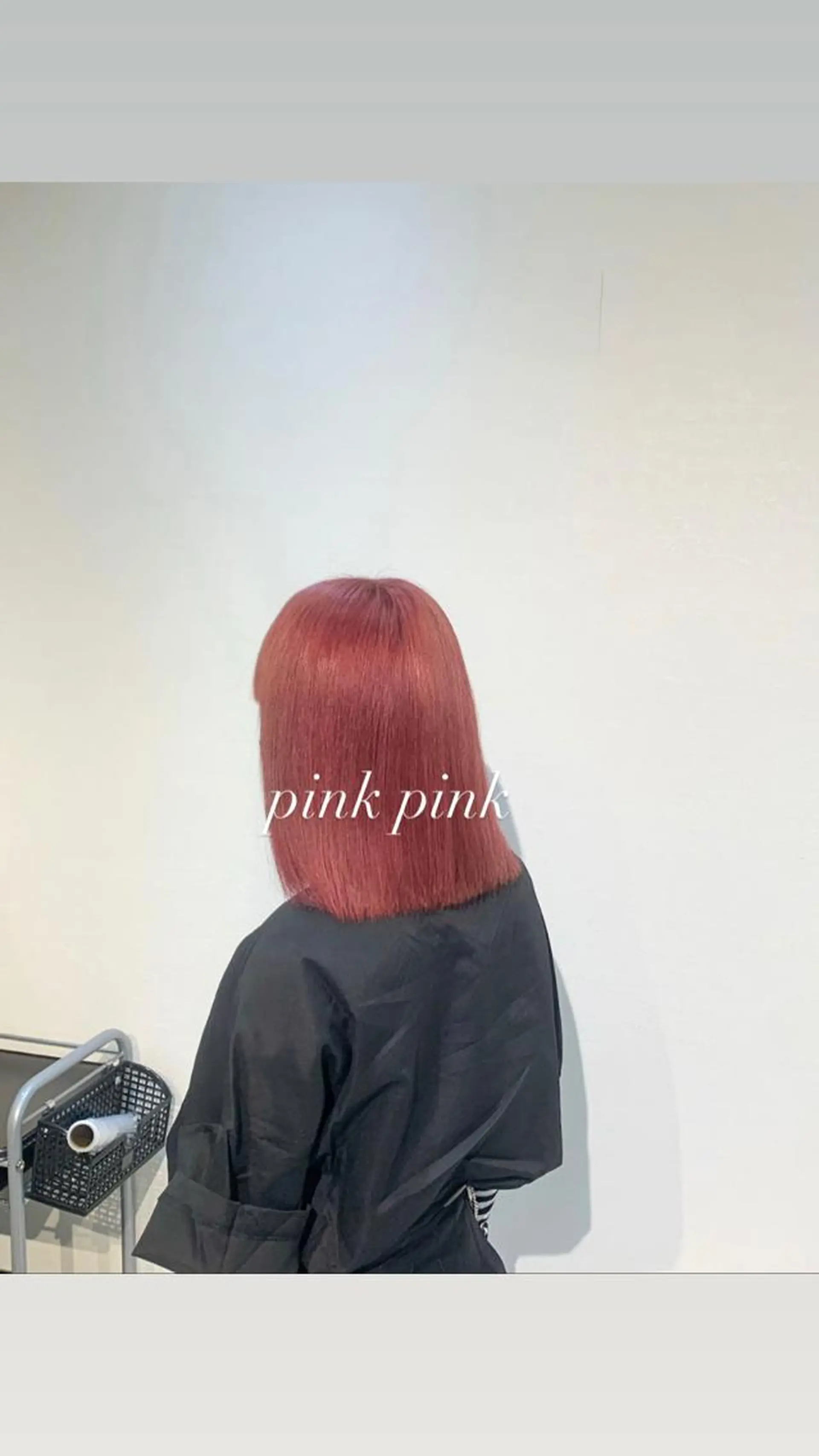 ミディアム カラー ブリーチ ピンクカラー 縮毛矯正とレイヤー カット/杉村凜汰郎のヘアスタイル