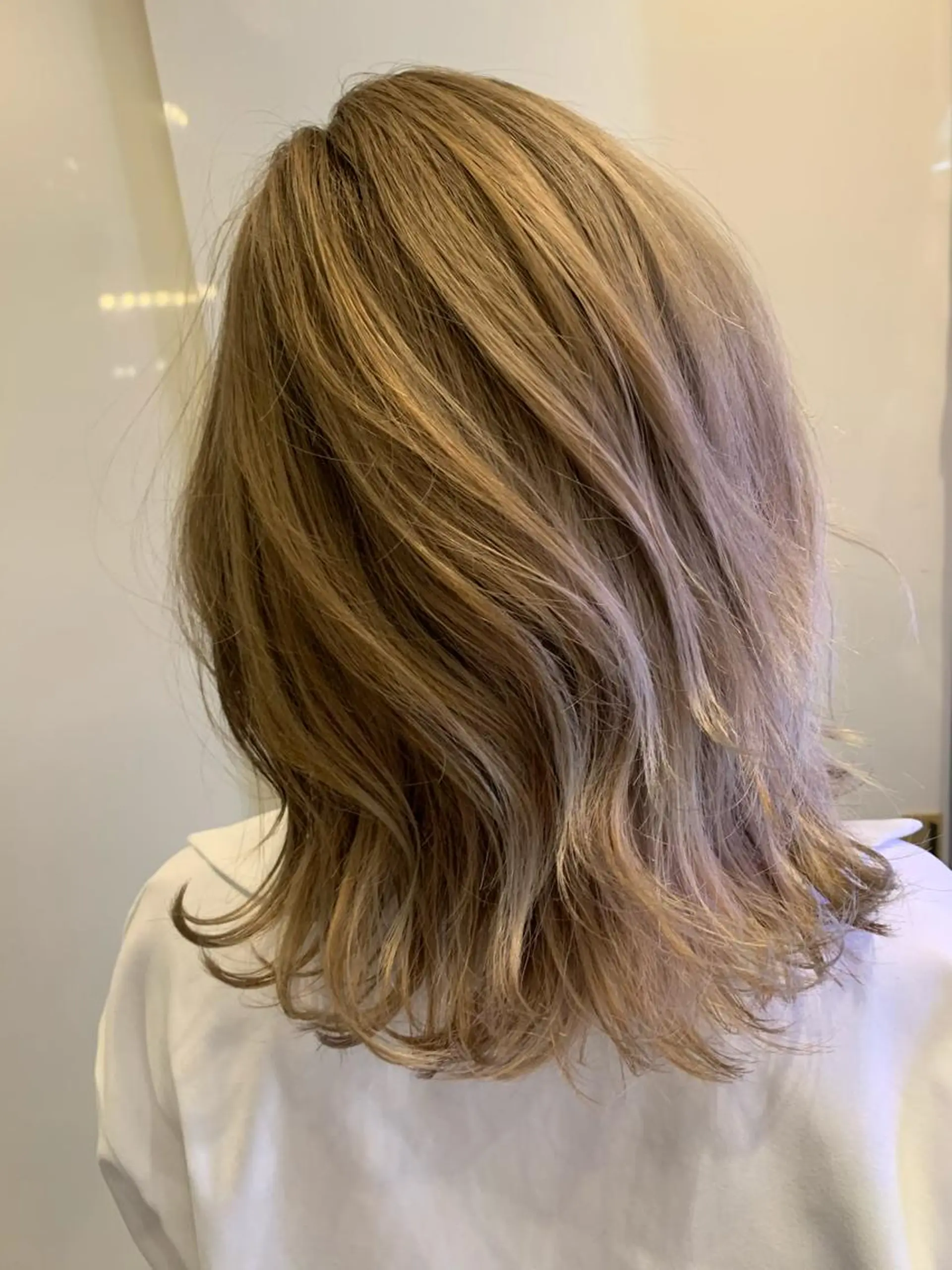 ミディアム ヘアカラー 美髪形成！色素改善！ 秋田　和輝のヘアスタイル