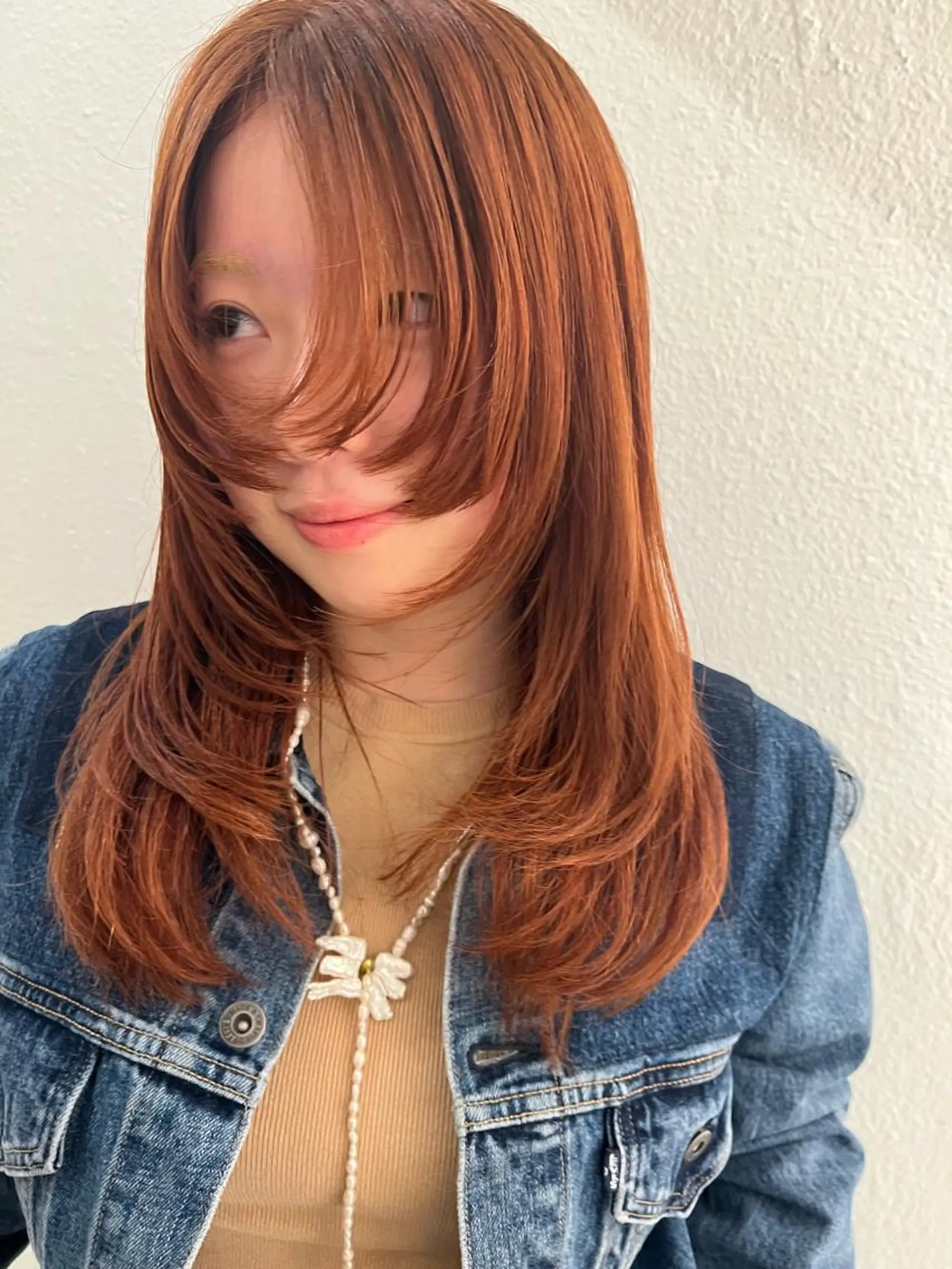 カラー ヘアカラー ブリーチカラー🎀 韓国風/寺門美優のヘアスタイル