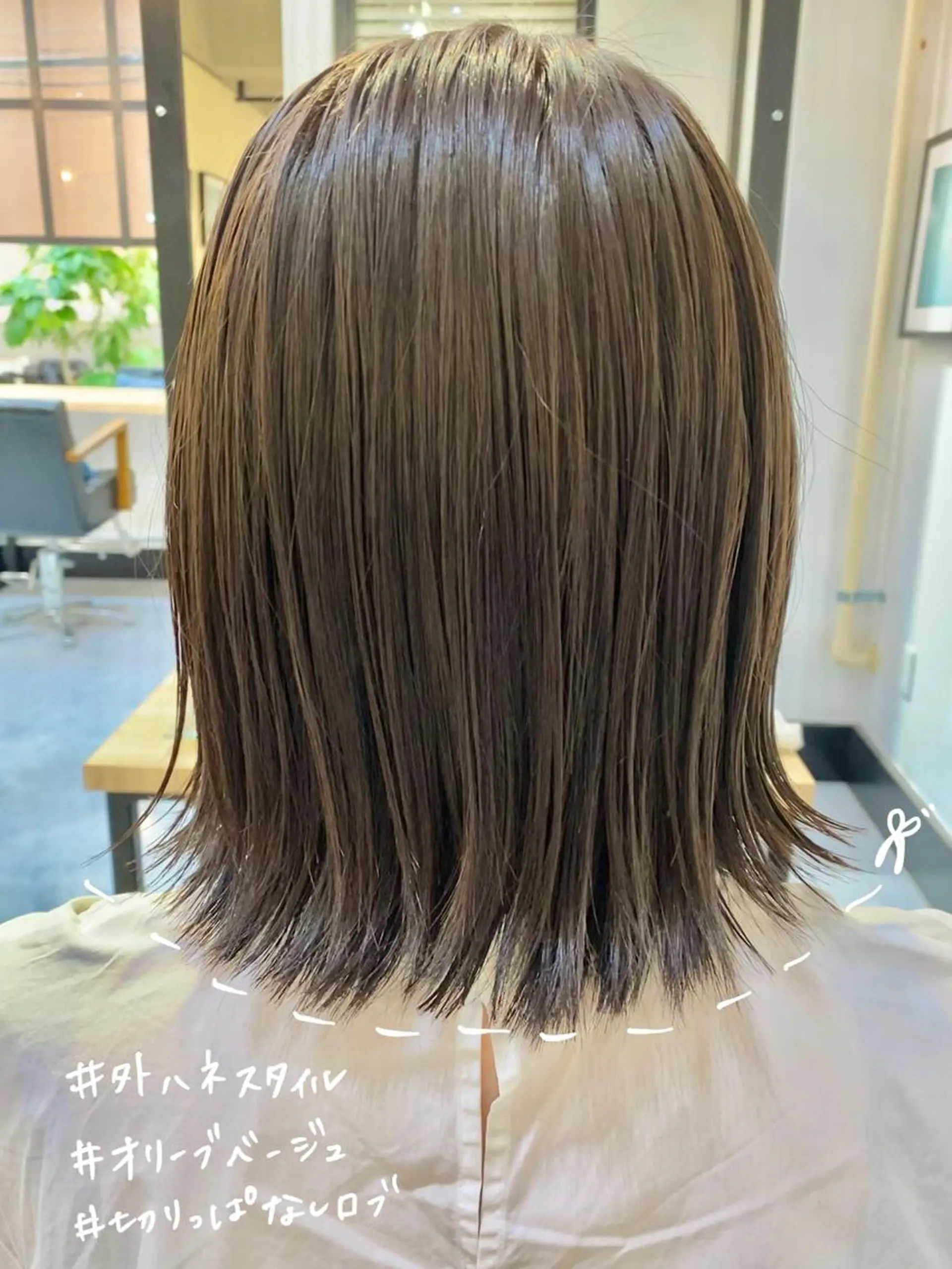 セミロング カラー カット ヘアカラー トリートメント ヘッドスパ CARICIA🌱 masaeのヘアスタイル