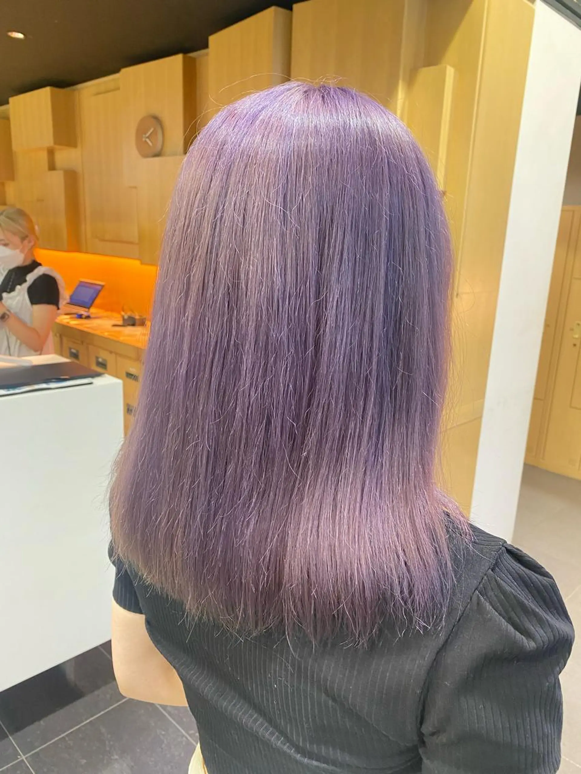 セミロング カラー ヘアアレンジ TSUNA 🌙 Lim 五反田のマツエク・マツパデザイン