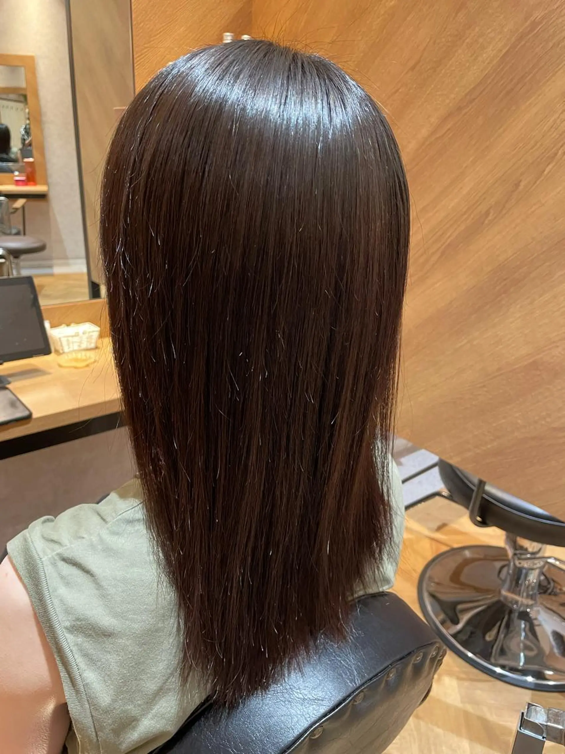 セミロング 縮毛矯正 porto みなみのヘアスタイル