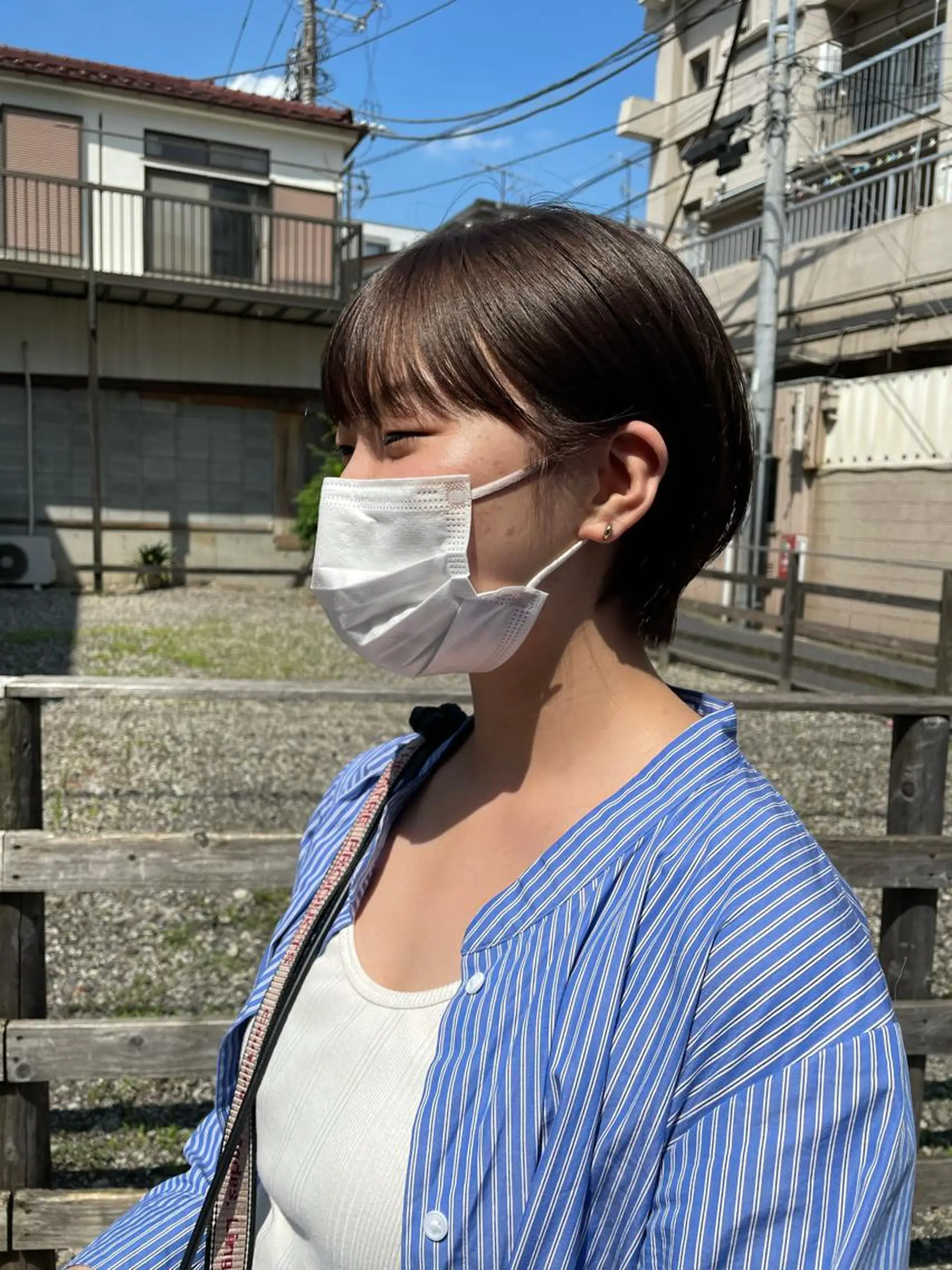 ショート カラー ブリーチ カット ヘアカラー トリートメント パーマ/透明感カラー /ボブ/吉田一生のヘアスタイル