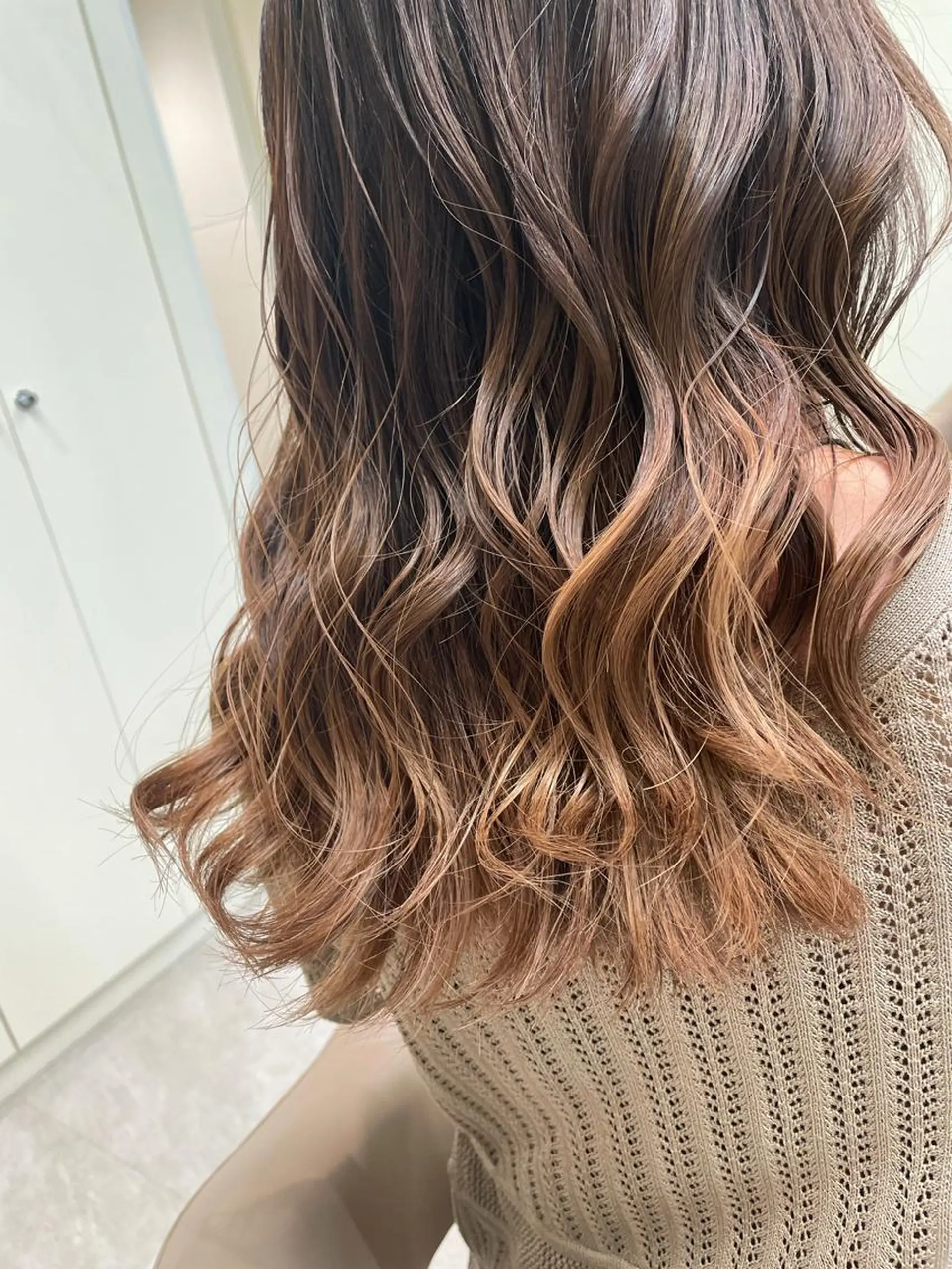 セミロング カラー ベージュカラー ボブ/インナーカラー /眉毛/Miyuのヘアスタイル