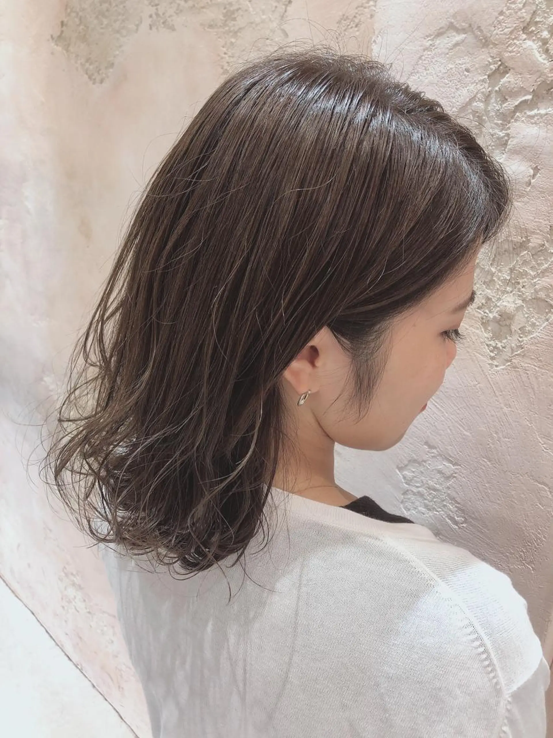ミディアム カット ヘアカラー トリートメント 代表山口ひな 髪質改善のプロのヘアスタイル