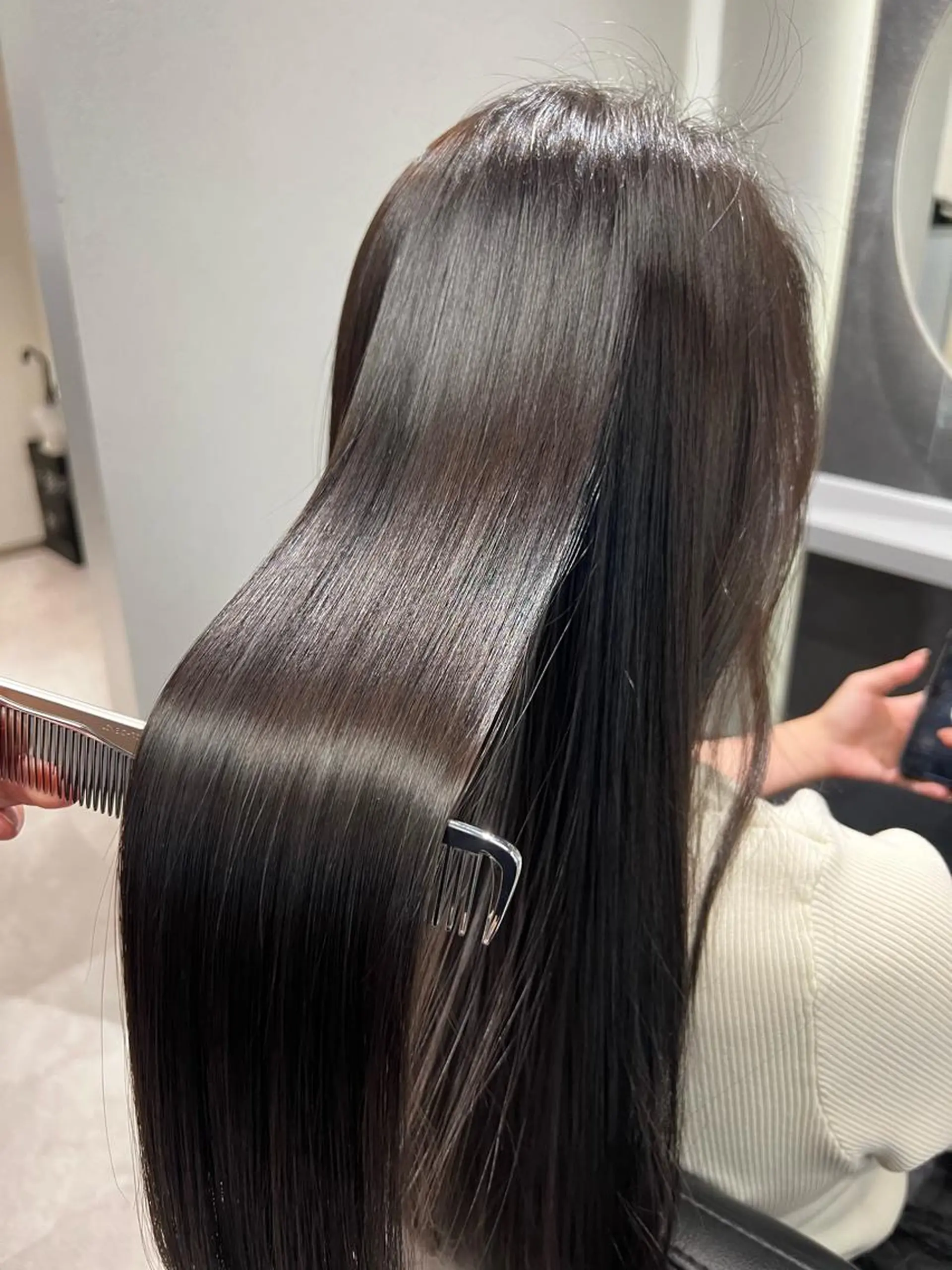 ロング カット トリートメント ❣️韓国/髪質改善 🫧yamato👑のヘアスタイル