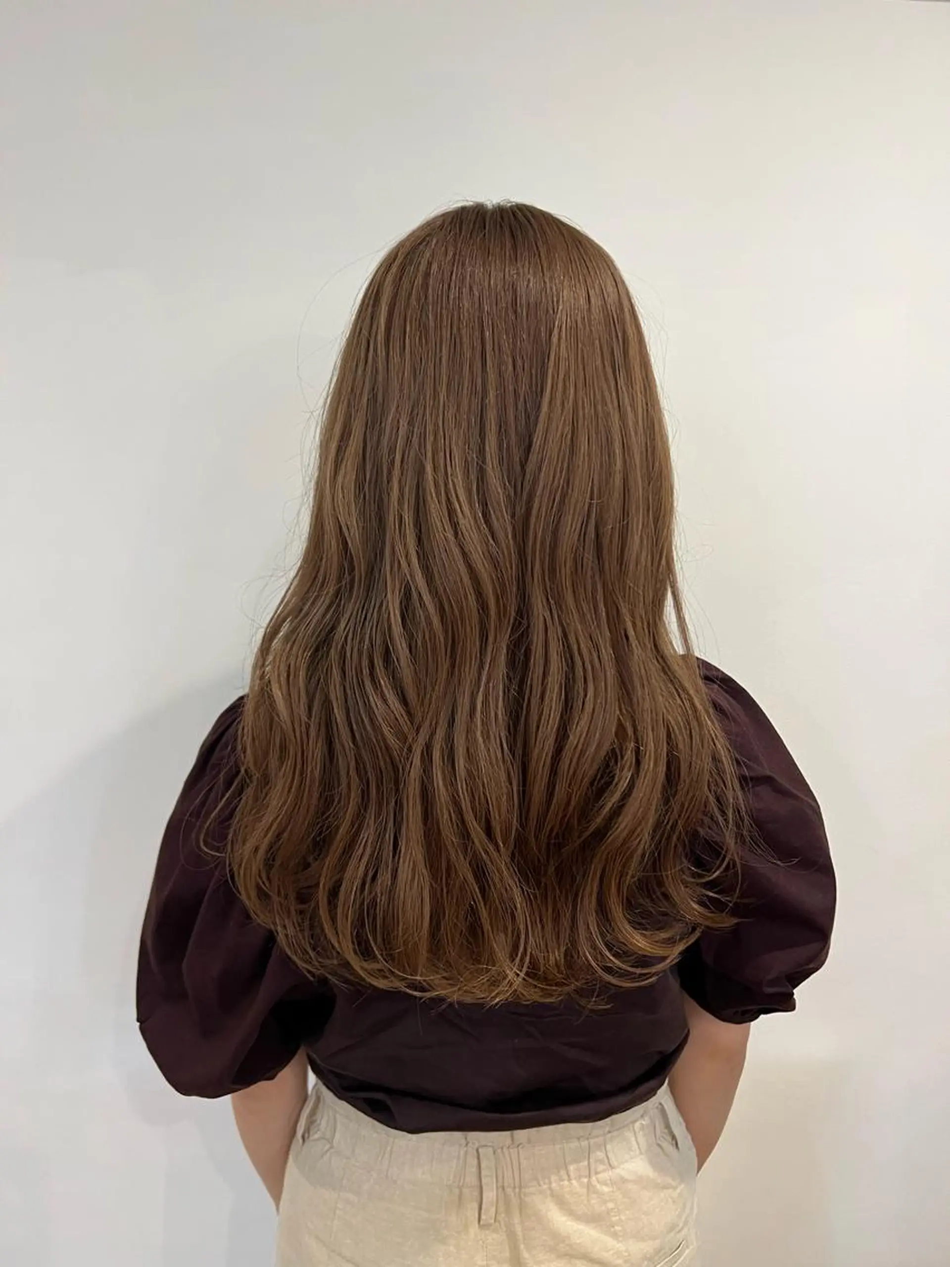 ロング カラー ベージュカラー ブリーチ ミルクティーベージュ ヘアカラー 透明感カラー、 アレンジ/miyuのヘアスタイル