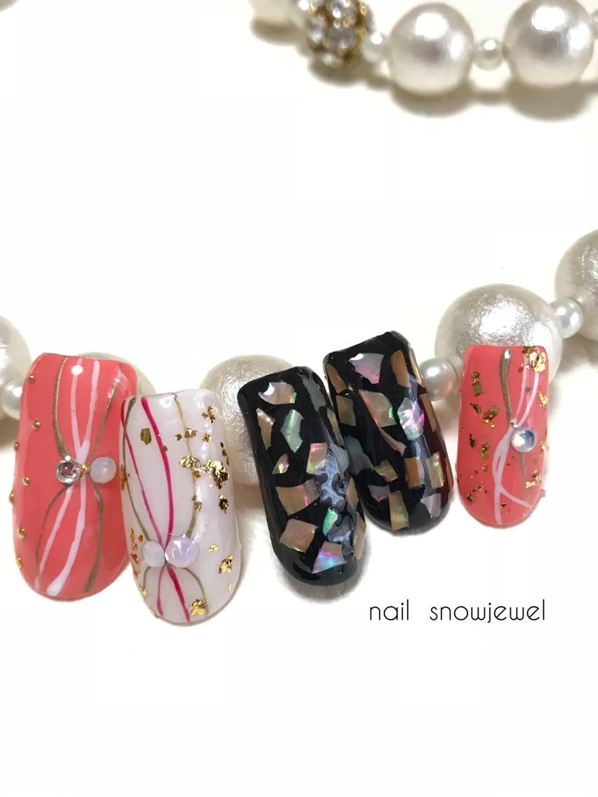 ネイル フットネイル 春ネイル nail snowjewelのネイルデザイン