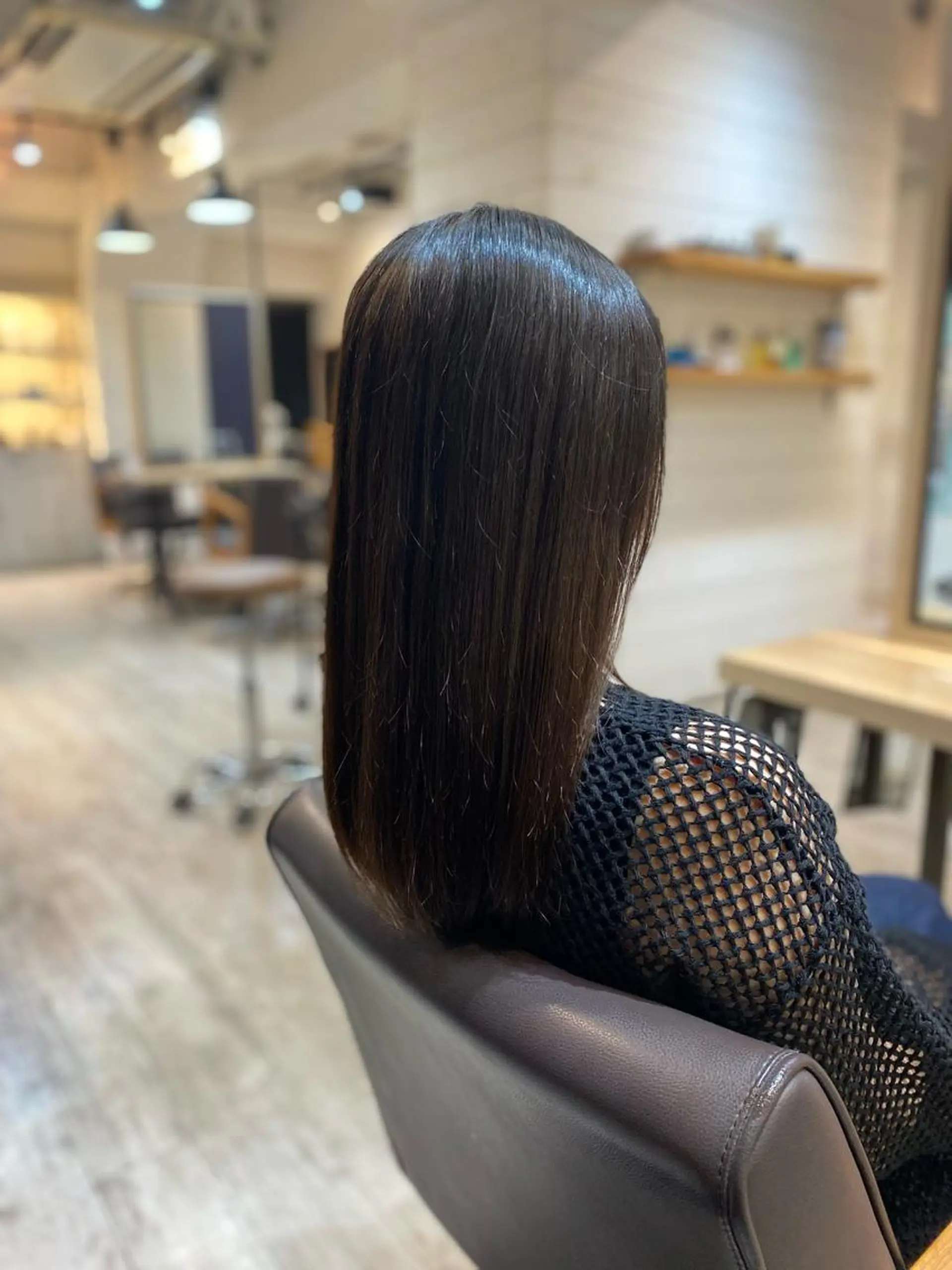 ロング カット 縮毛矯正 ヨシダ フミノリのヘアスタイル