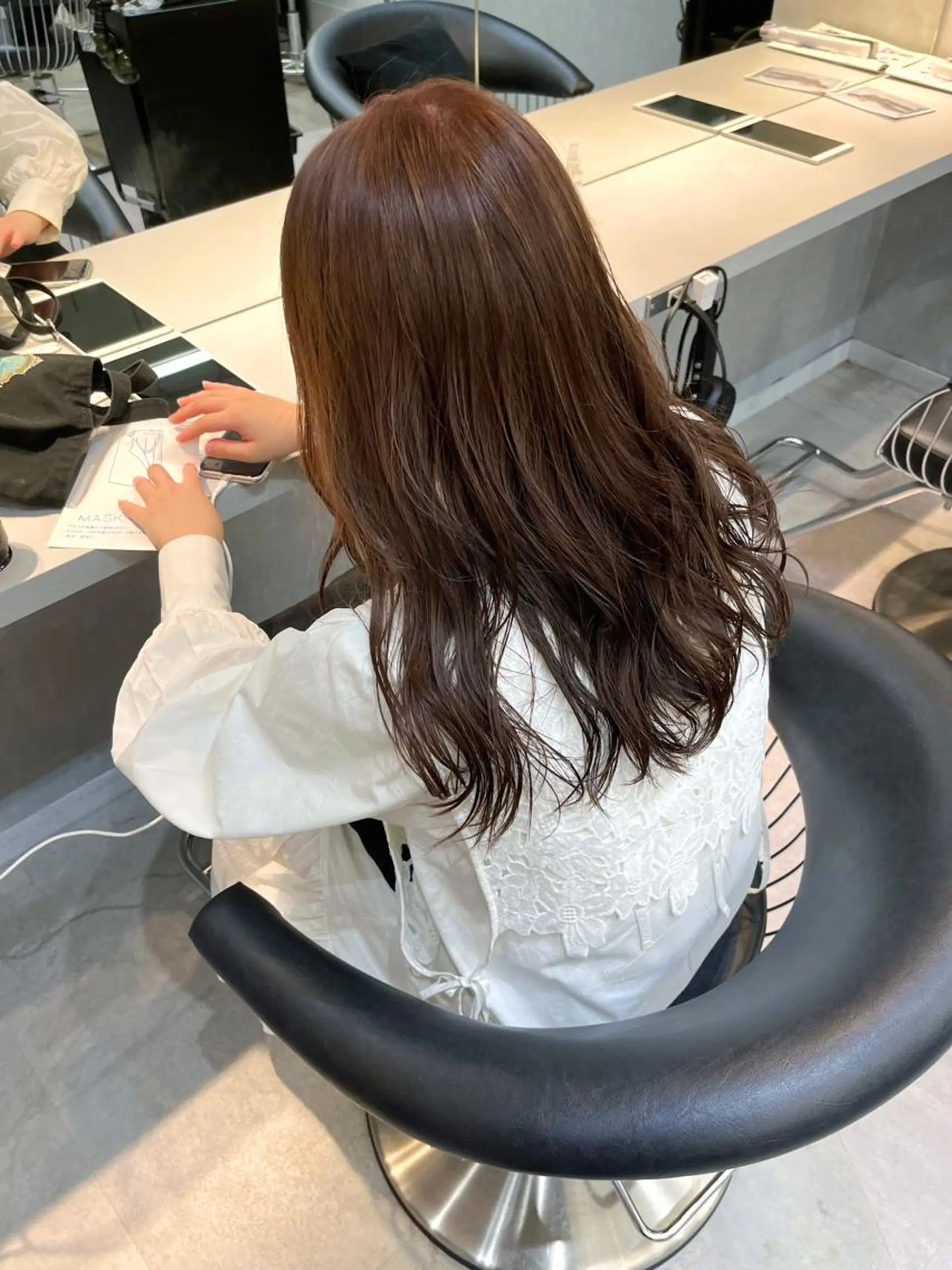 セミロング カラー ヘアカラー トリートメント ヘアセット ボブ|韓国|美髪矯正 |amika🌙のヘアスタイル