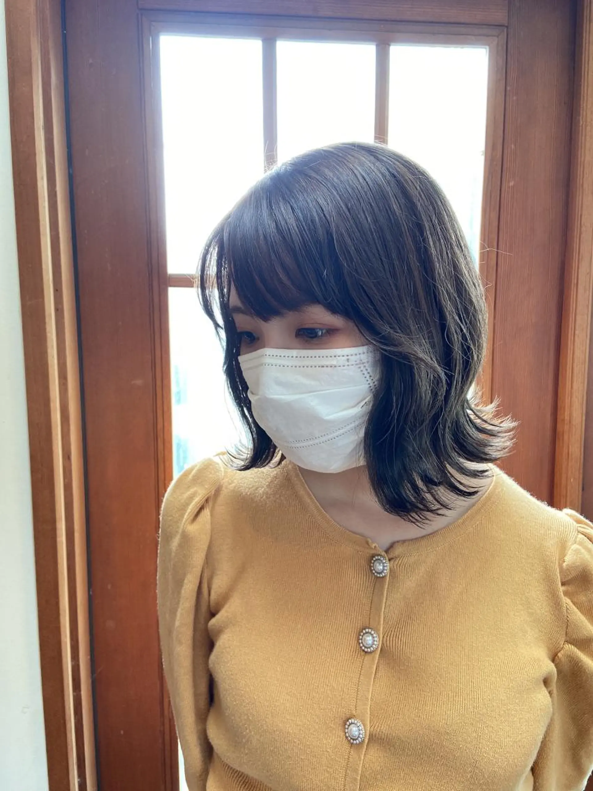 ショート くびれヘア 韓国風ヘア カット ヘアカラー トリートメント 大良 彩水のヘアスタイル