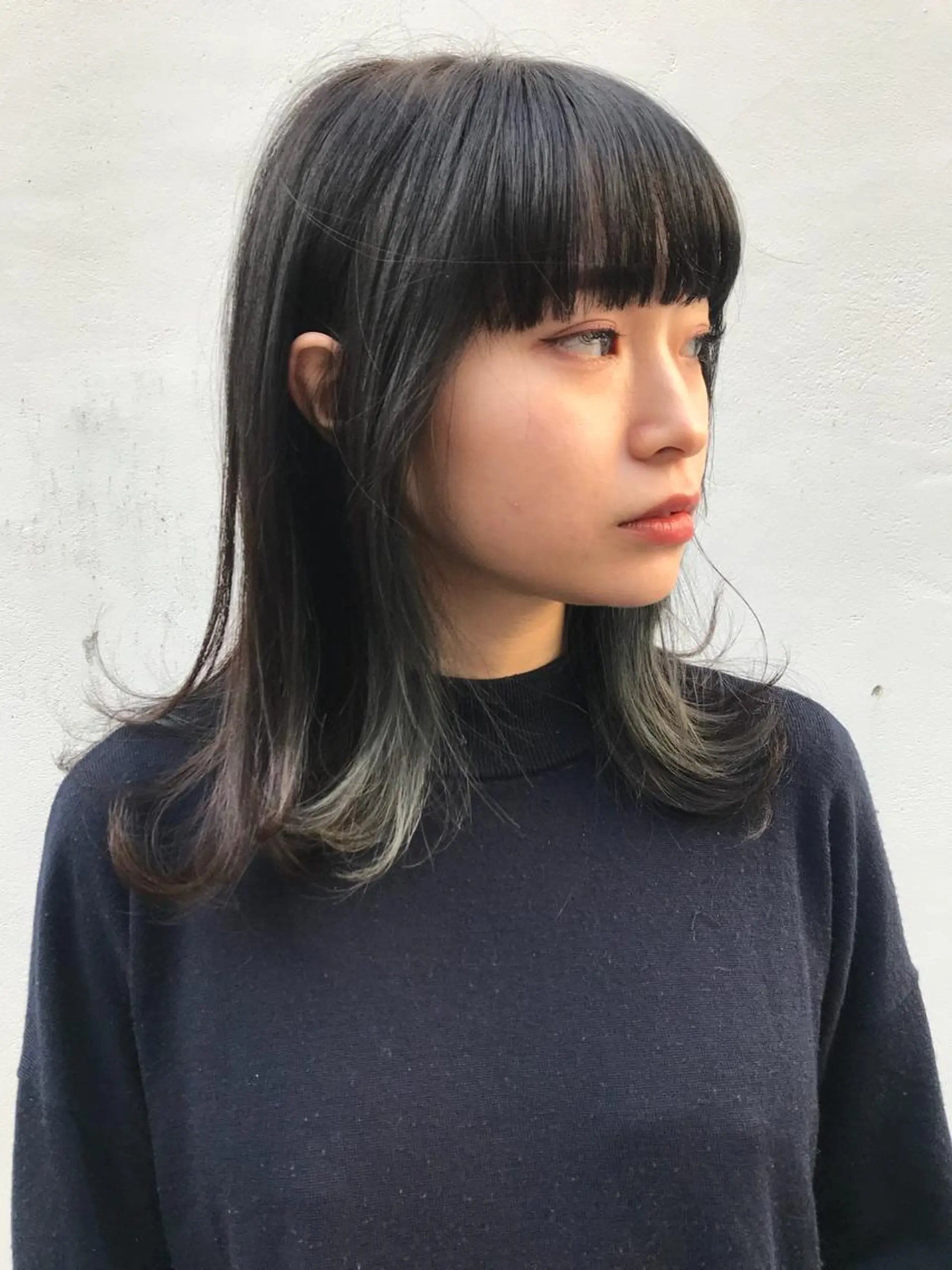 ミディアム カラー 寺山 佳貴のヘアスタイル