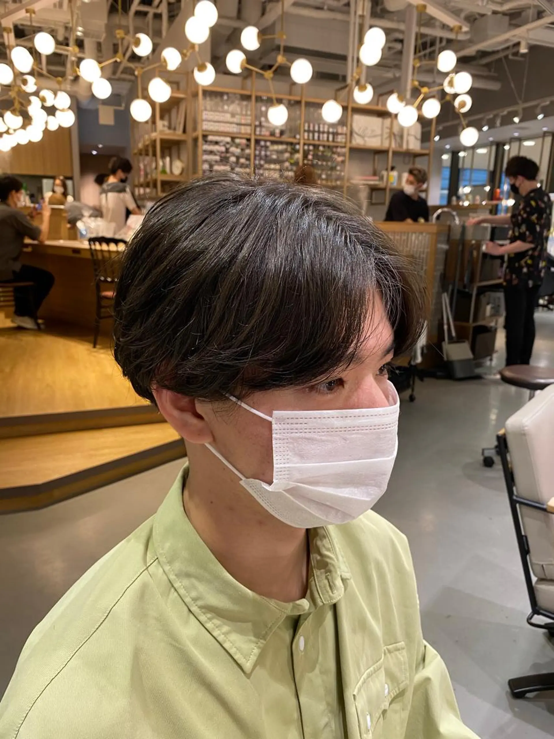 ショート パーマ メンズ 梅田茶屋町メンズ 専門美容師 山元一平のヘアスタイル