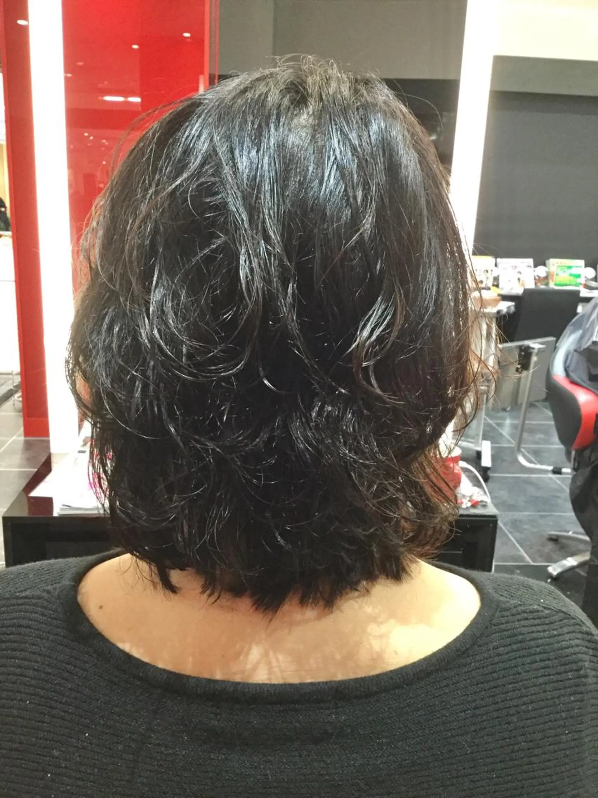 ミディアム Annon プライベートサロンのヘアスタイル