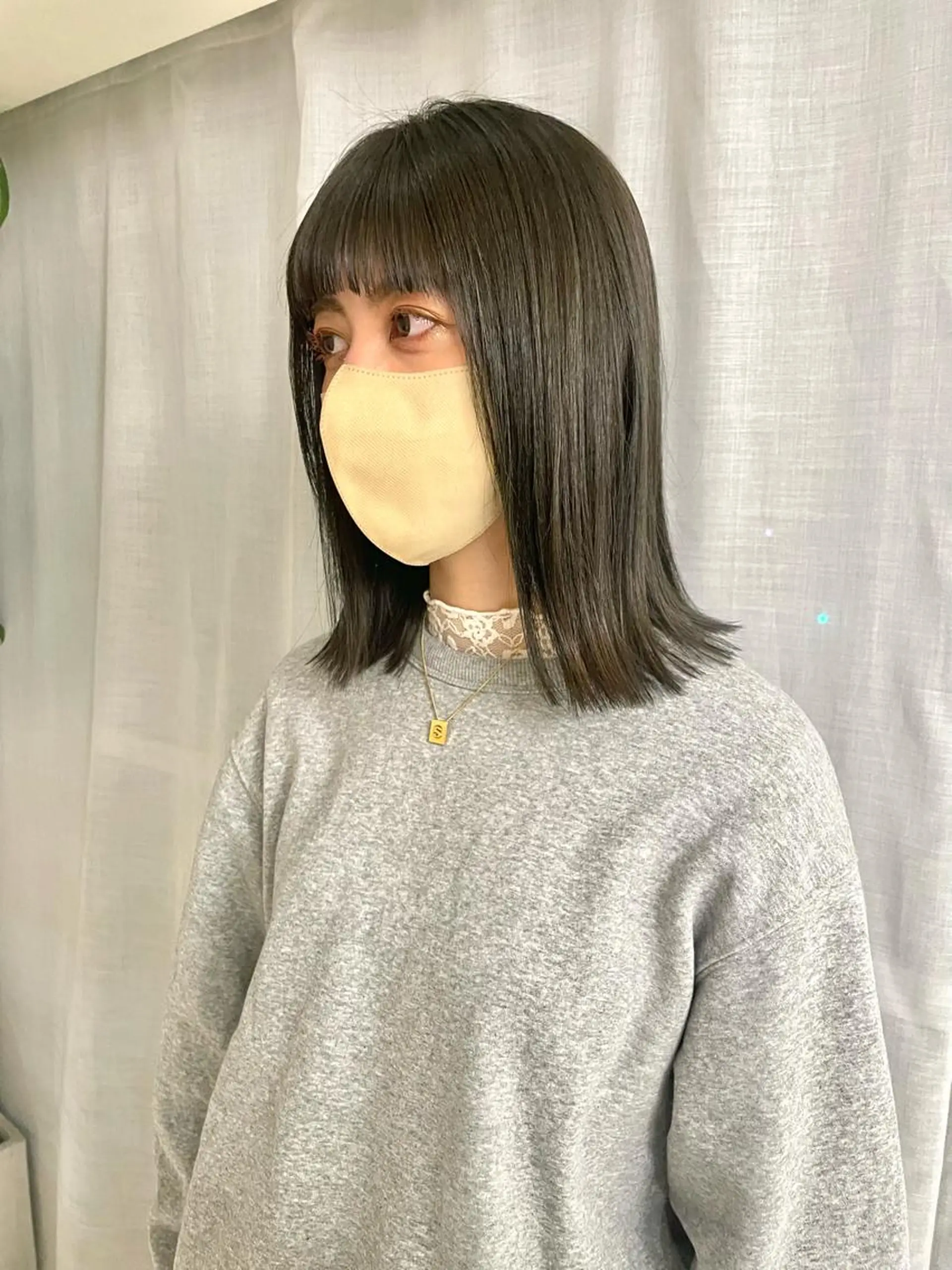 ミディアム fumi 韓国hairのヘアスタイル