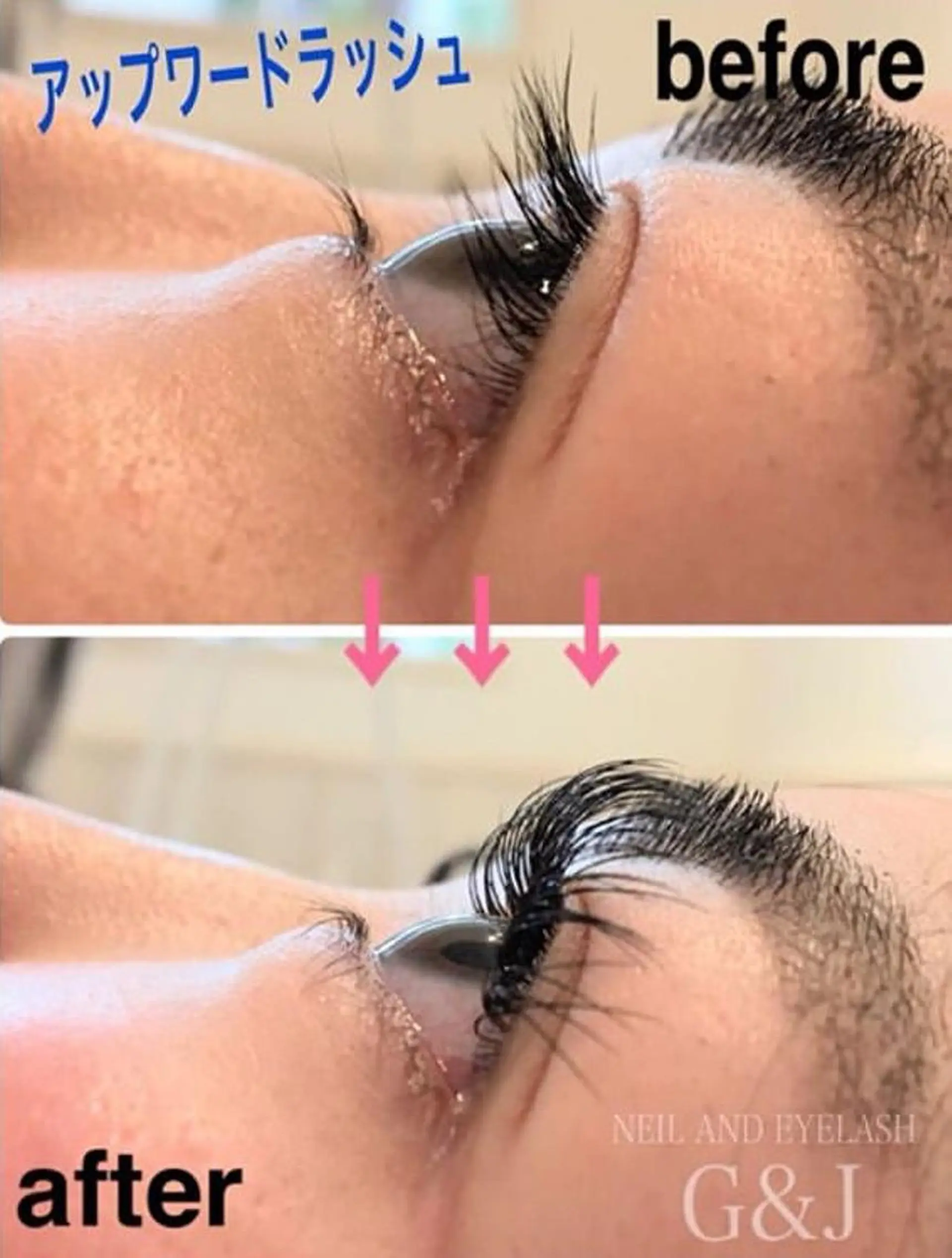 マツエク・マツパ Dカール 目尻長め セーブル アップワードラッシュ FAXIA Mihoのマツエク・マツパデザイン