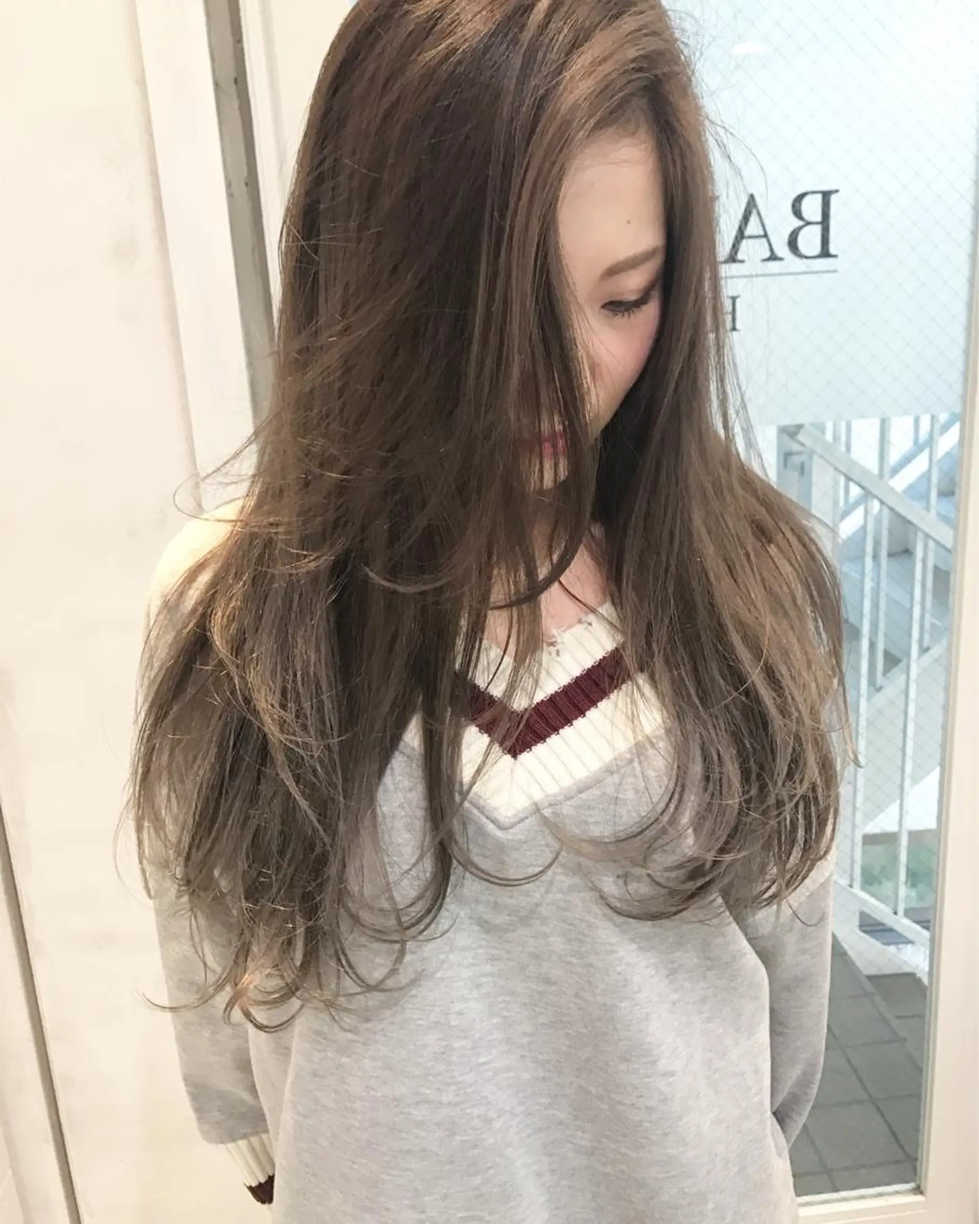 ロング カラー ヘアアレンジ ヘアカラー トリートメント 縮毛矯正 髪質改善寺坂雄飛💐のヘアスタイル