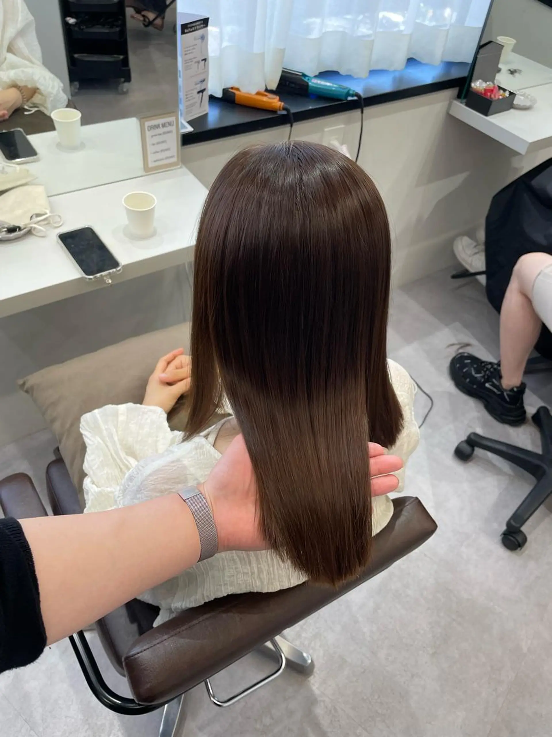 ミディアム カラー カット ヘアカラー 縮毛矯正 髪質改善/縮毛矯正 /青山　早希🐾のヘアスタイル