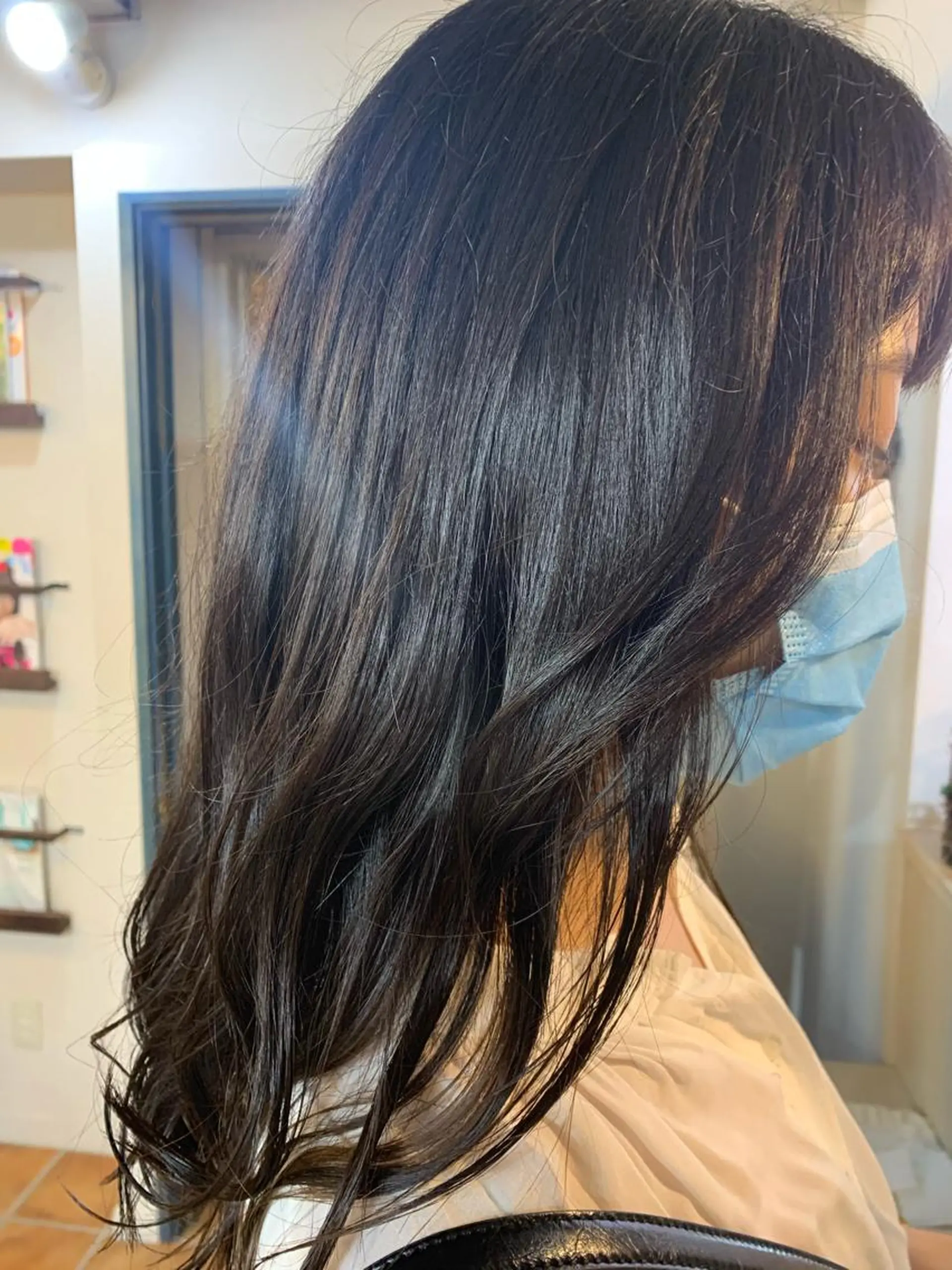 ロング カラー ブラウンカラー マロンブラウン レイヤーカット カット ヘアカラー 藤間 帆乃夏（とうまほのかのヘアスタイル