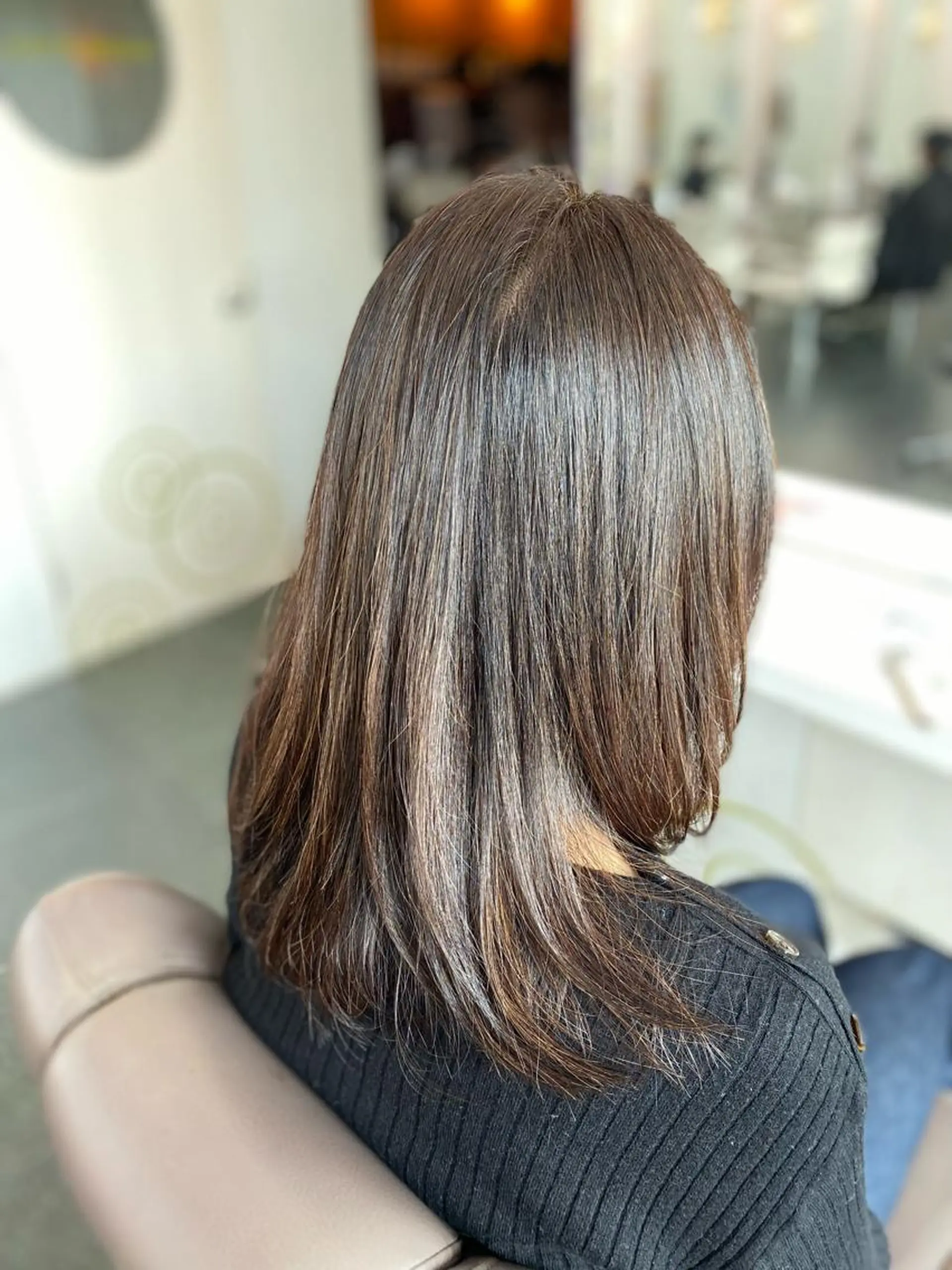 ミディアム 縮毛矯正 ✨艶髪✨ 竹澤佳臣のヘアスタイル