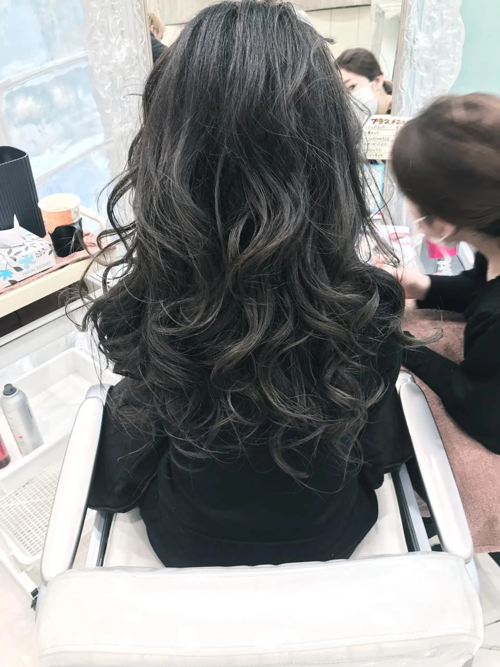 ロング ヘアカラー トリートメント 田中 慎也のヘアスタイル