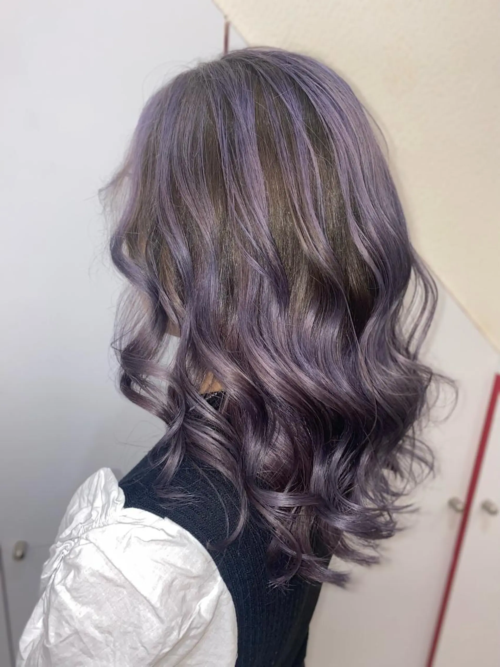 ロング ゆぴ☾‪/推しカラー /ハイトーンのヘアスタイル