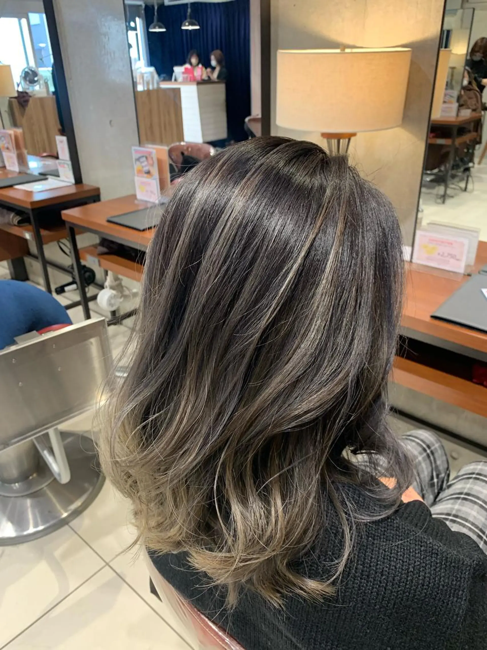 カラー バレイヤージュ AQUA 平田真一のヘアスタイル