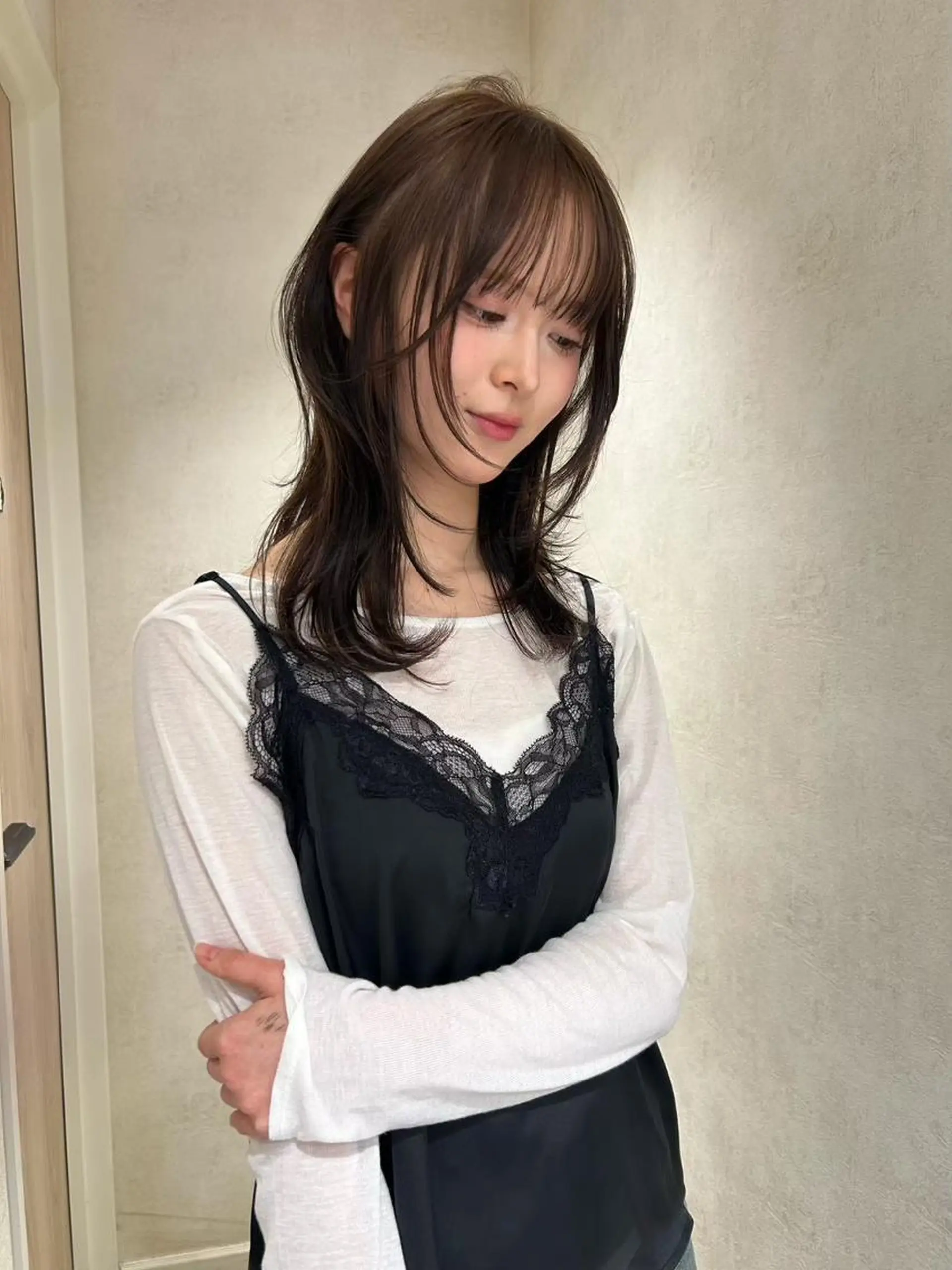 ロング レイヤーカット 小顔カット カラー/レイヤー/ 髪質改善/PAAQのヘアスタイル