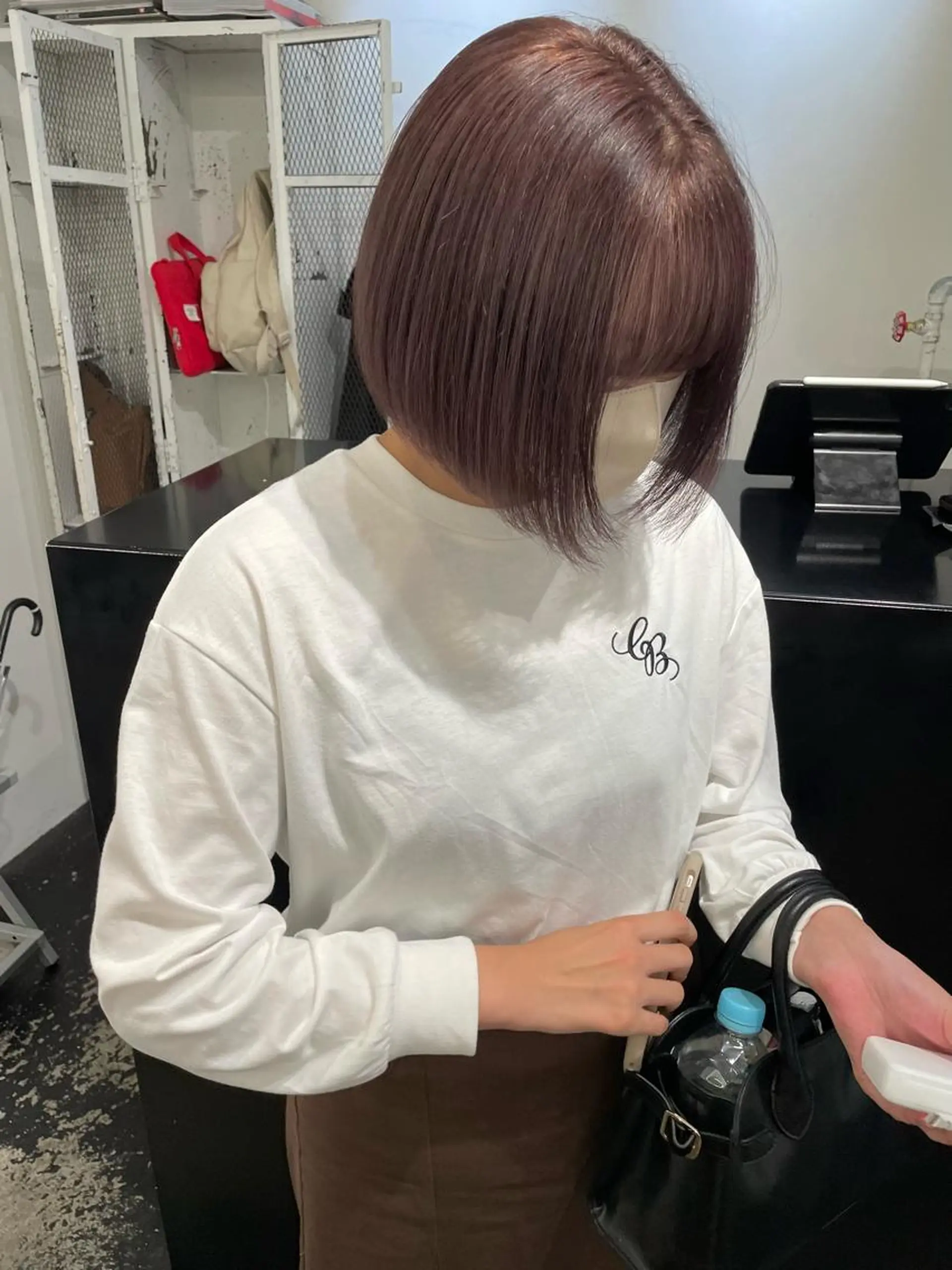ショート カラー パーマ ヘアアレンジ メンズ キッズ ネイル マツエク・マツパ アイブロウ メンズブリーチ ベージュカラー ブリーチ ラベンダーカラー ラベンダーベージュ カット ヘアカラー トリートメント 艶ハイトーン/ヘア アレンジAYAKAのヘアスタイル