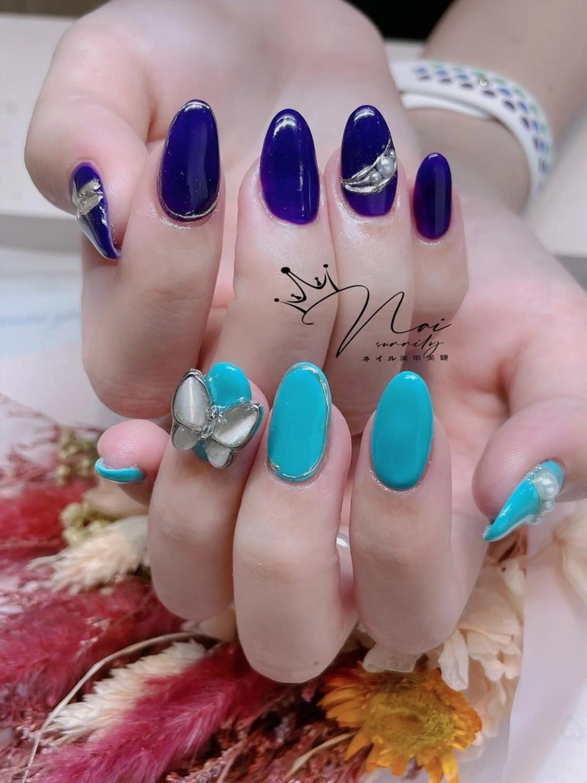 ネイル 長さだし専門店 M2　rikaのネイルデザイン
