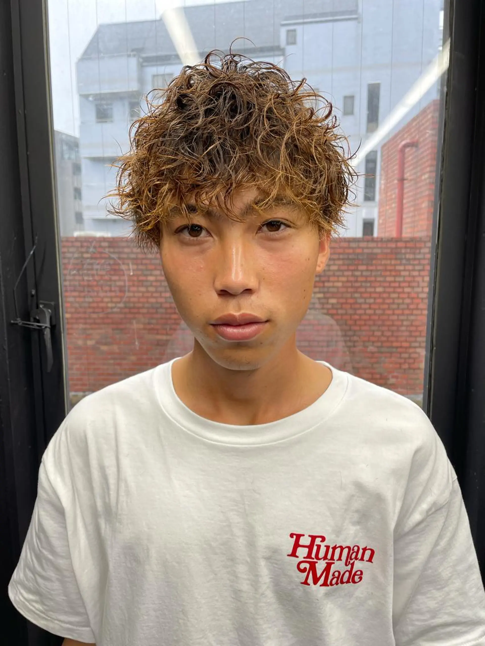 ショート パーマ スパイキーパーマ 柏NO1 藤本葉のヘアスタイル