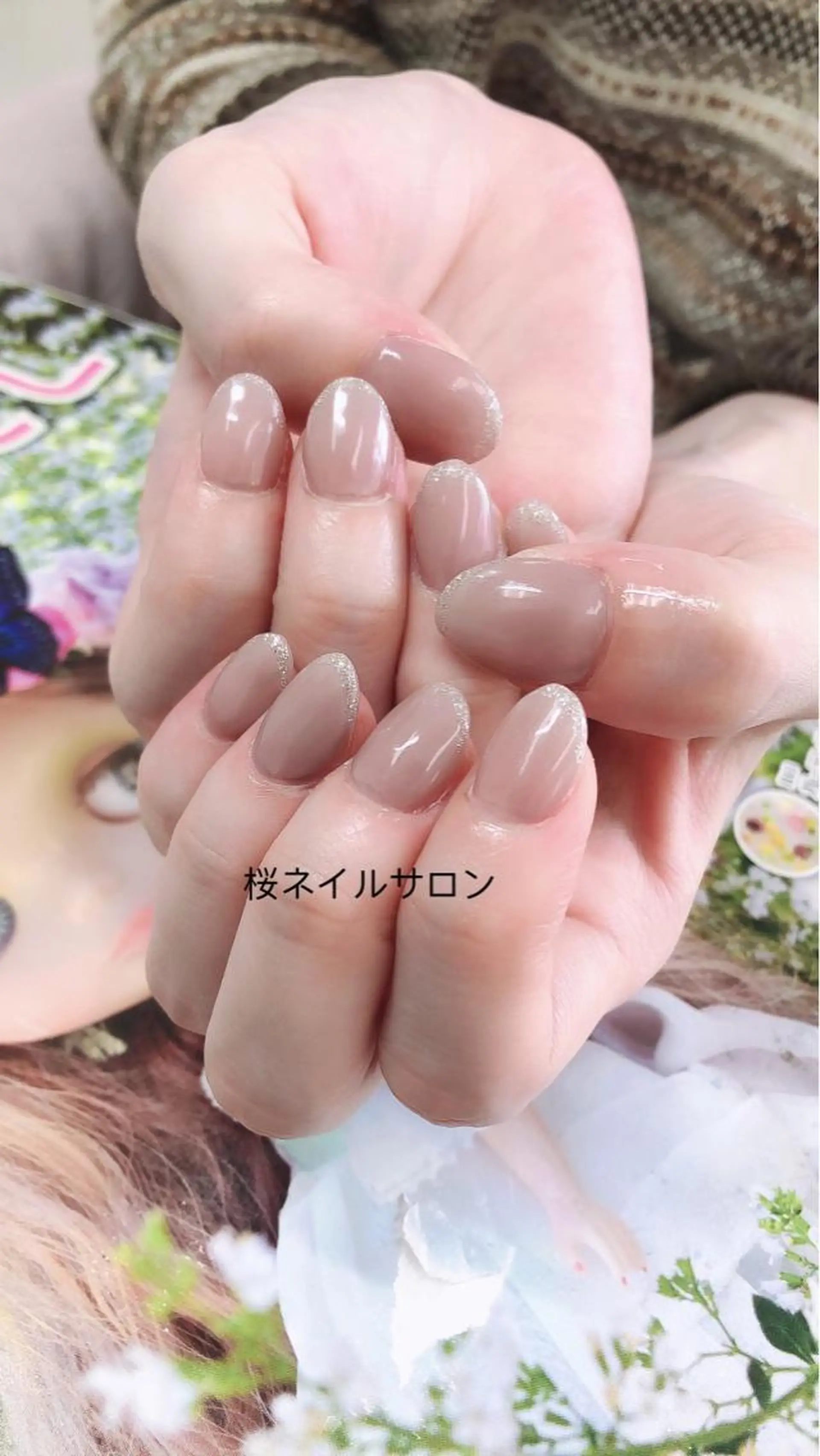 ネイル ハンドネイル MoonNail ユリ🌸のネイルデザイン