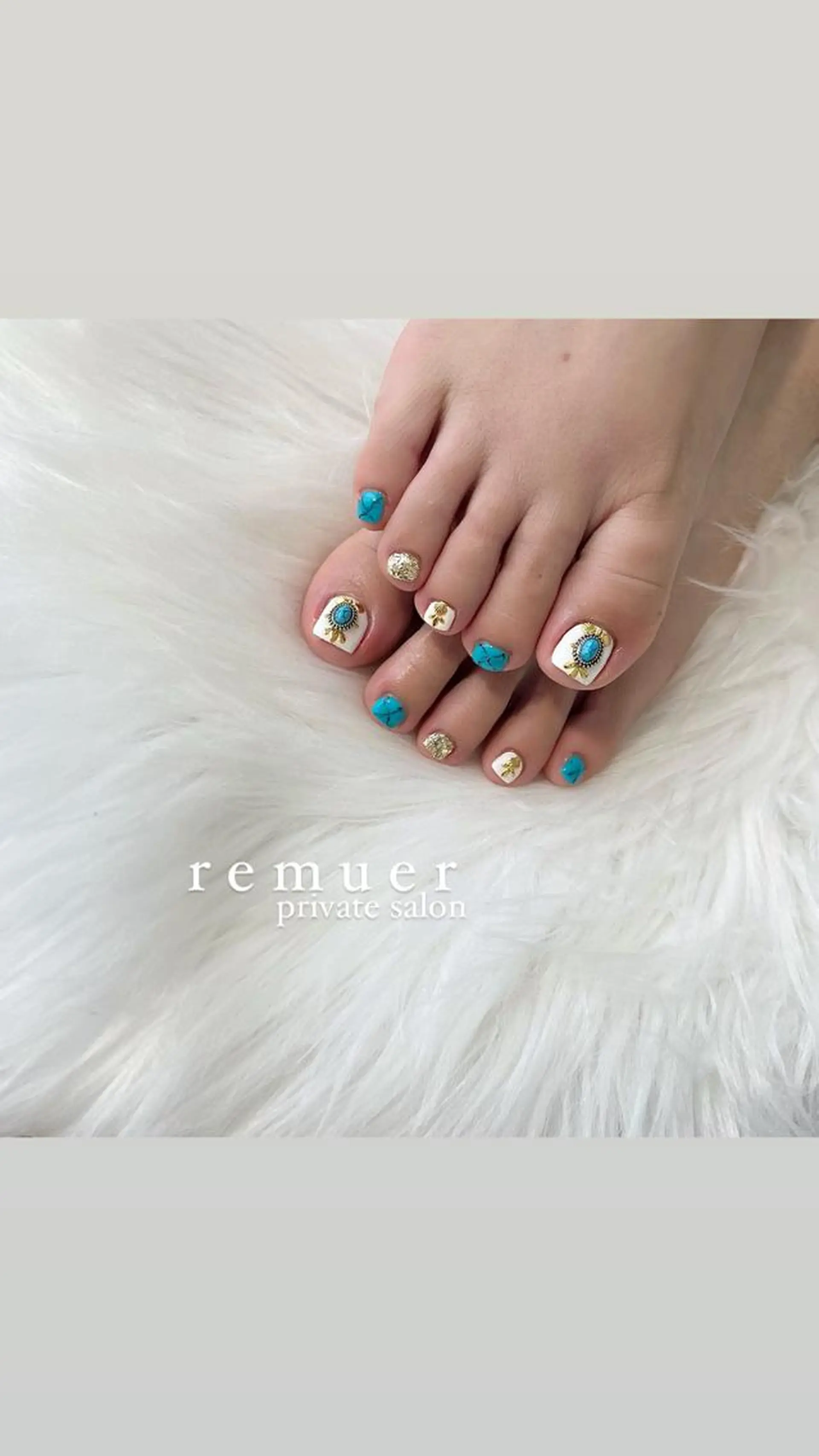 ネイル フットネイル nail salon remuerのネイルデザイン