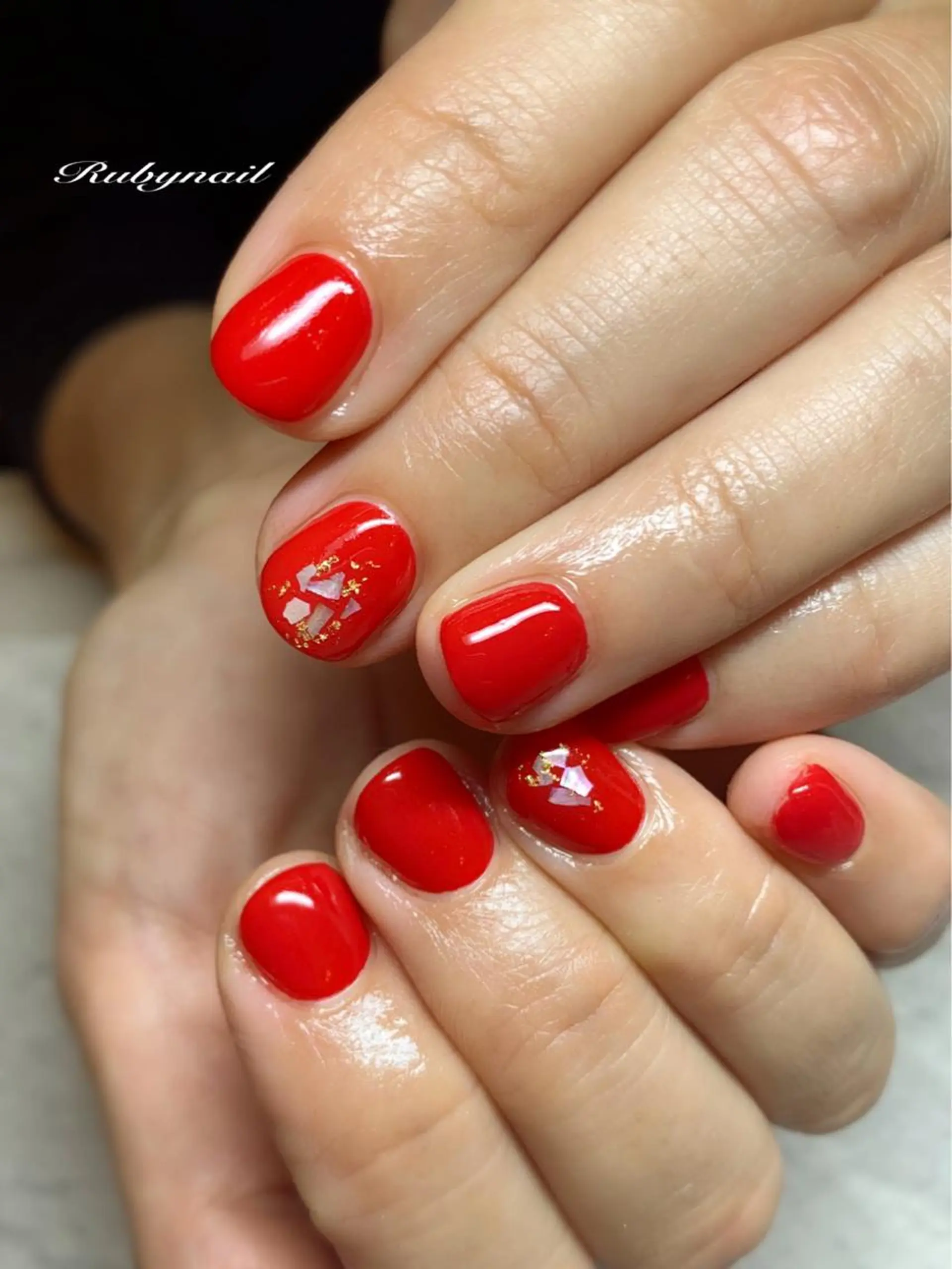ミディアム ネイル プライベートサロン Rubynailのネイルデザイン