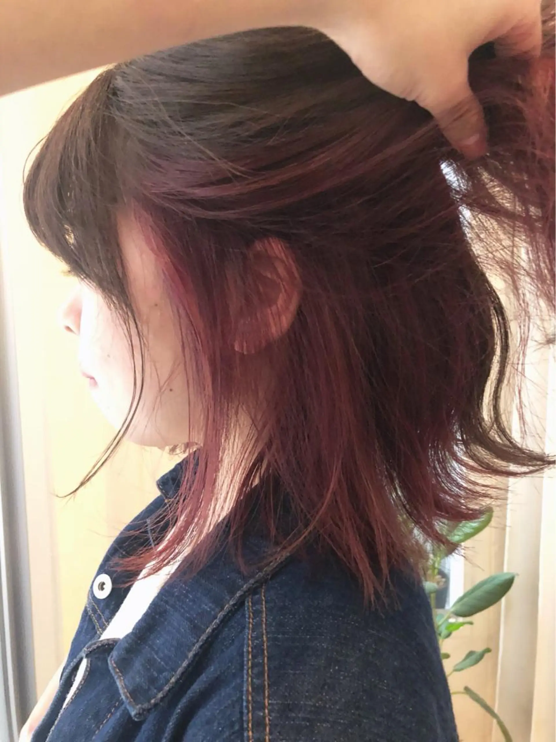 ミディアム カラー ヘアアレンジ グレージュ ピンクカラー バイオレットカラー ヘアカラー 🦋美髪／エクステ 🦋アベイクミのヘアスタイル