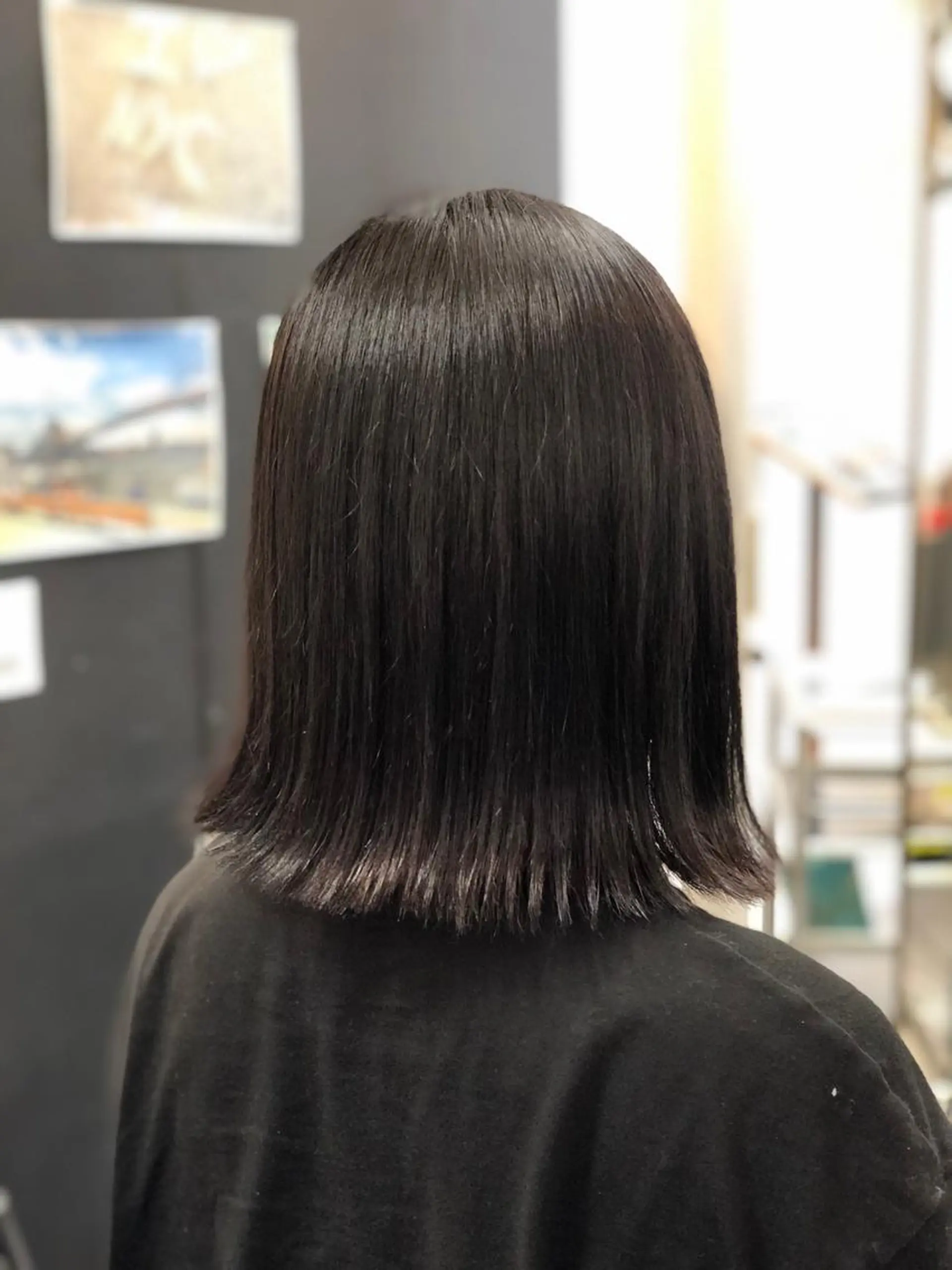 ミディアム 酸性ストレート carre hair 店長   中園　武士のヘアスタイル