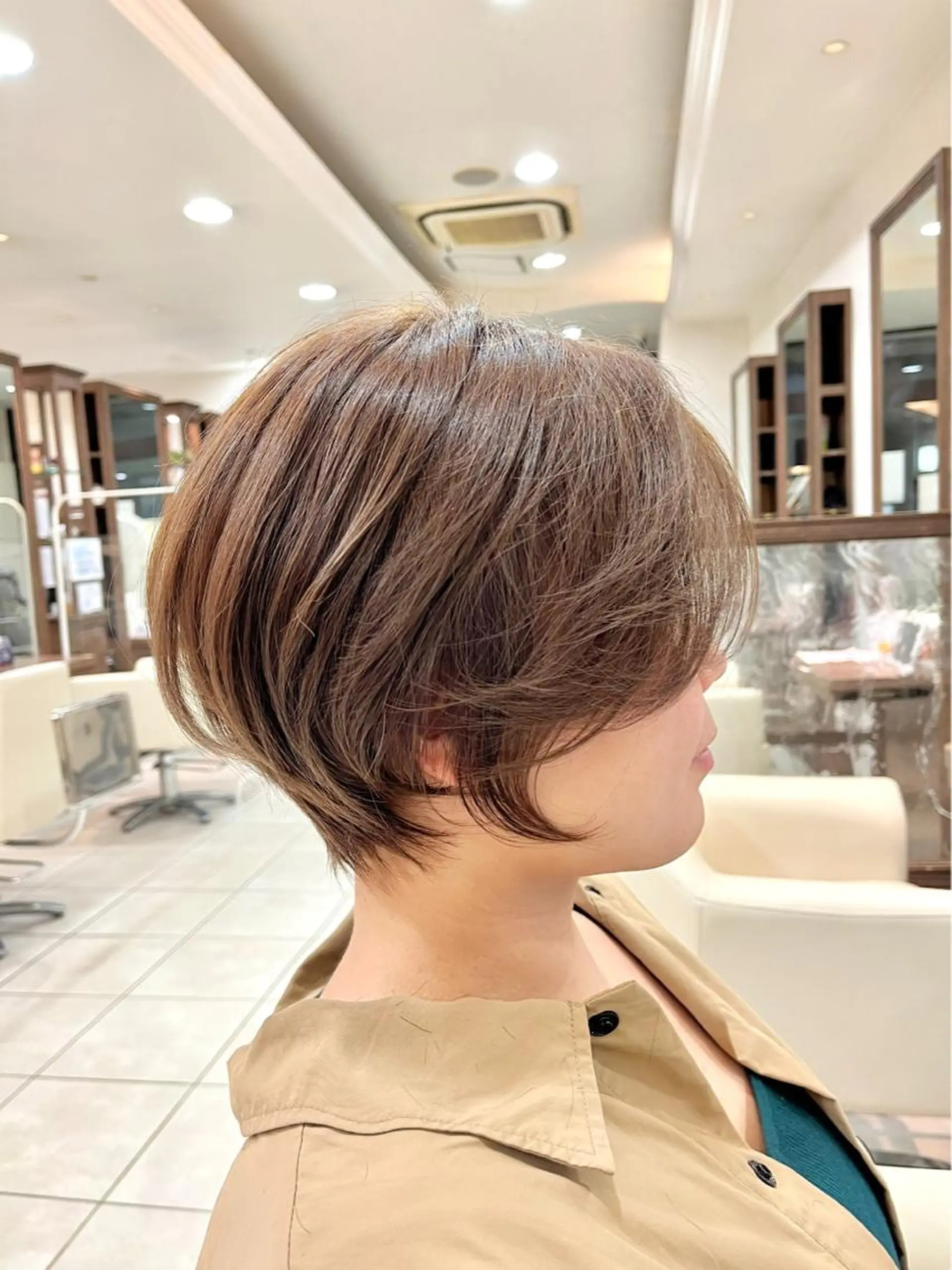 ショート ショートボブ ハンサムショート ボブ くびれヘア ハイライト カット ヘアカラー トリートメント 《大人気髪質改善》 プログレス国分寺店のヘアスタイル