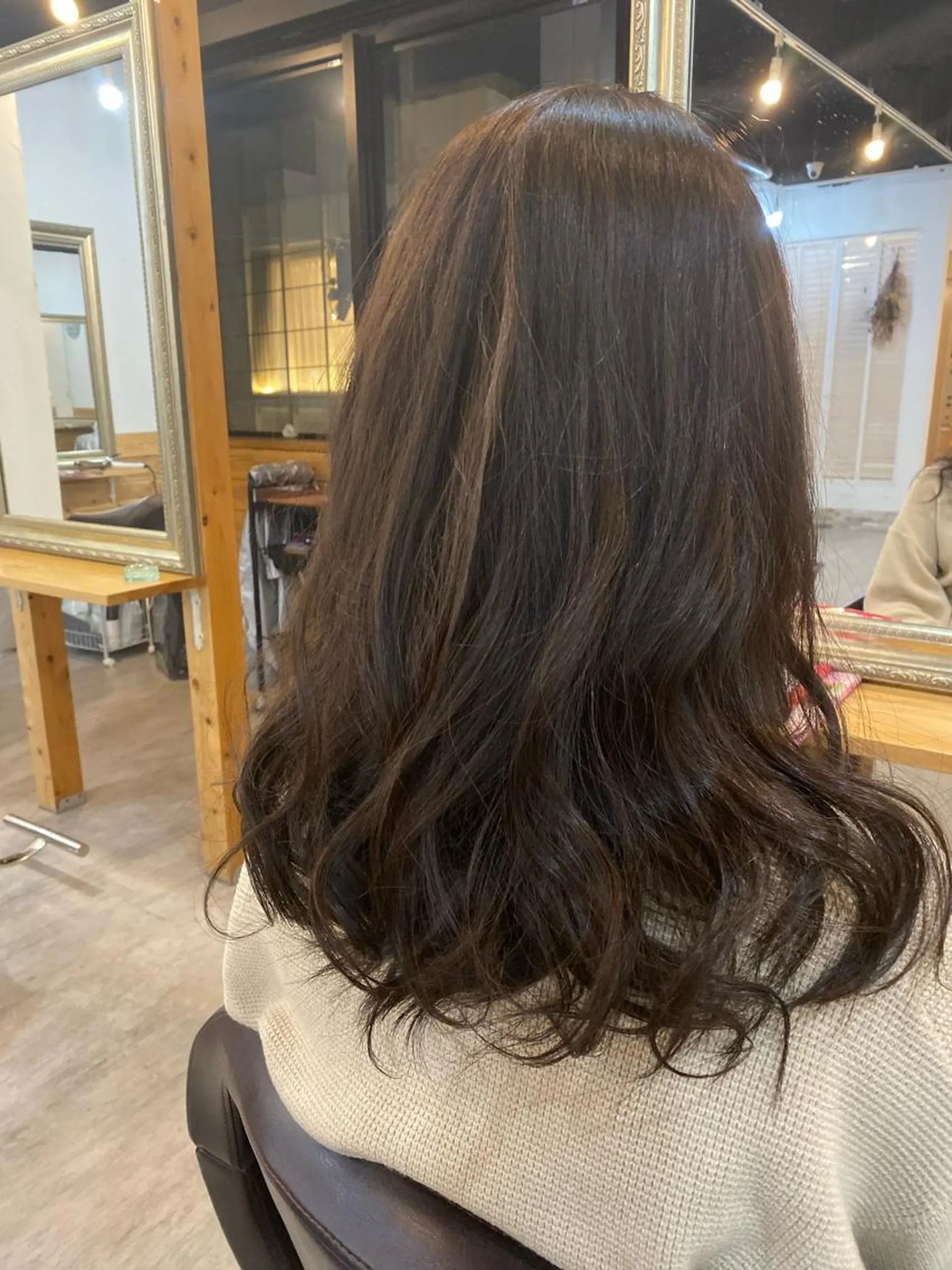 セミロング カラー パーマ カット ヘアカラー トリートメント KEN ZOのヘアスタイル