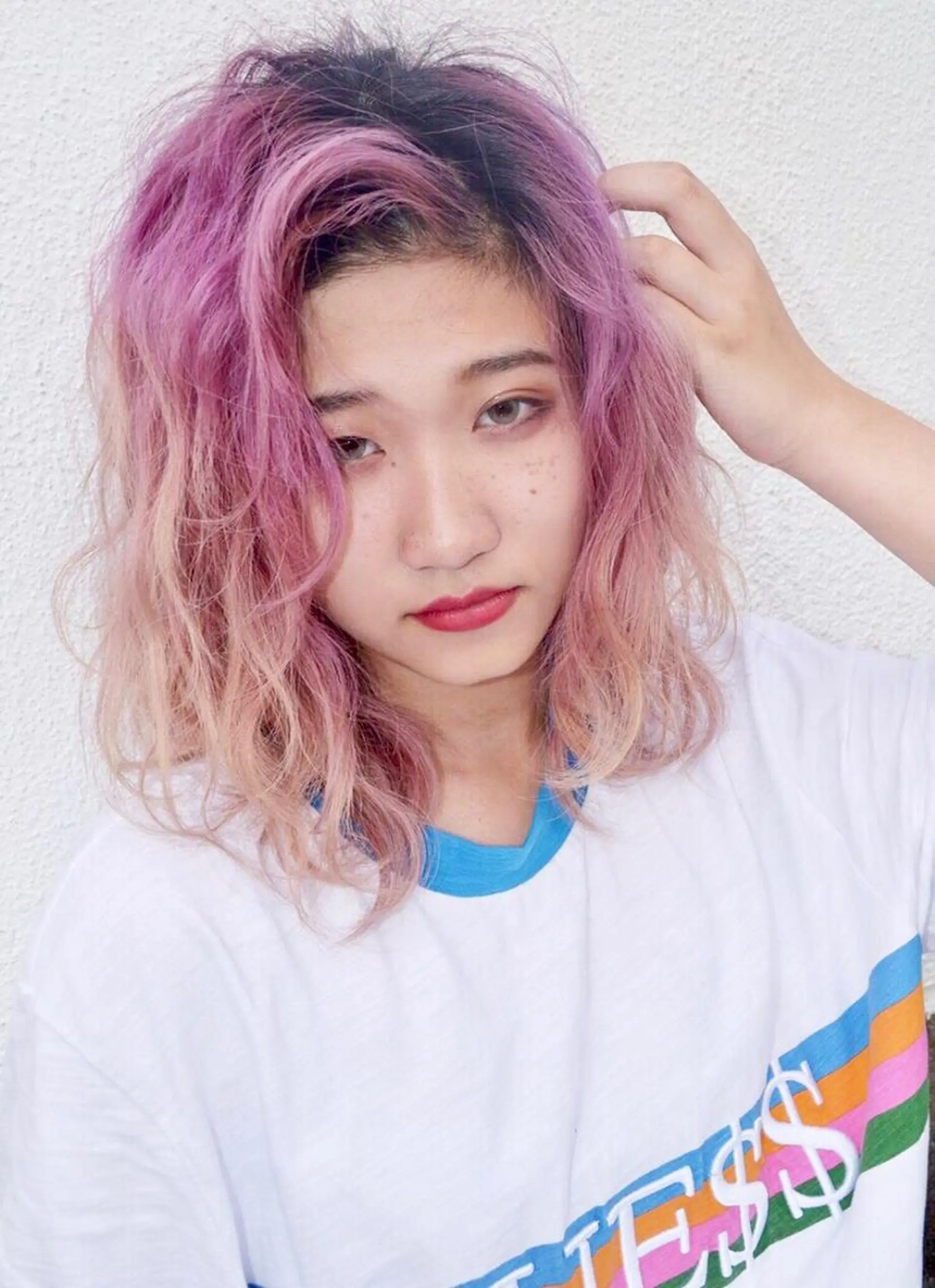 ミディアム ヘアアレンジ ✨韓国風ヘア/艶髪 カラー✨yumeのヘアスタイル