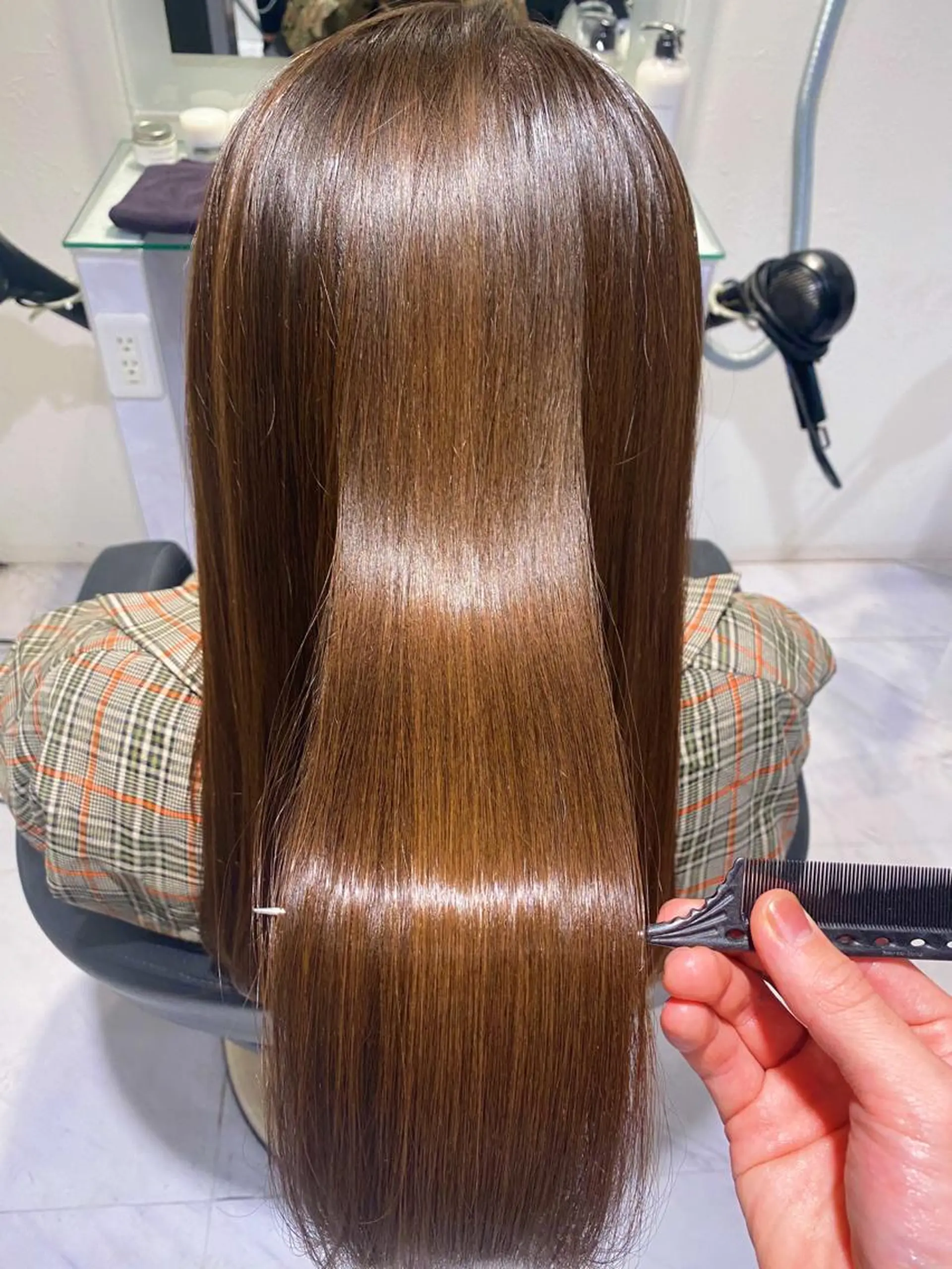 セミロング トリートメント ヘッドスパ 透明感♡グレージュ ♡ミルクティー♡のヘアスタイル