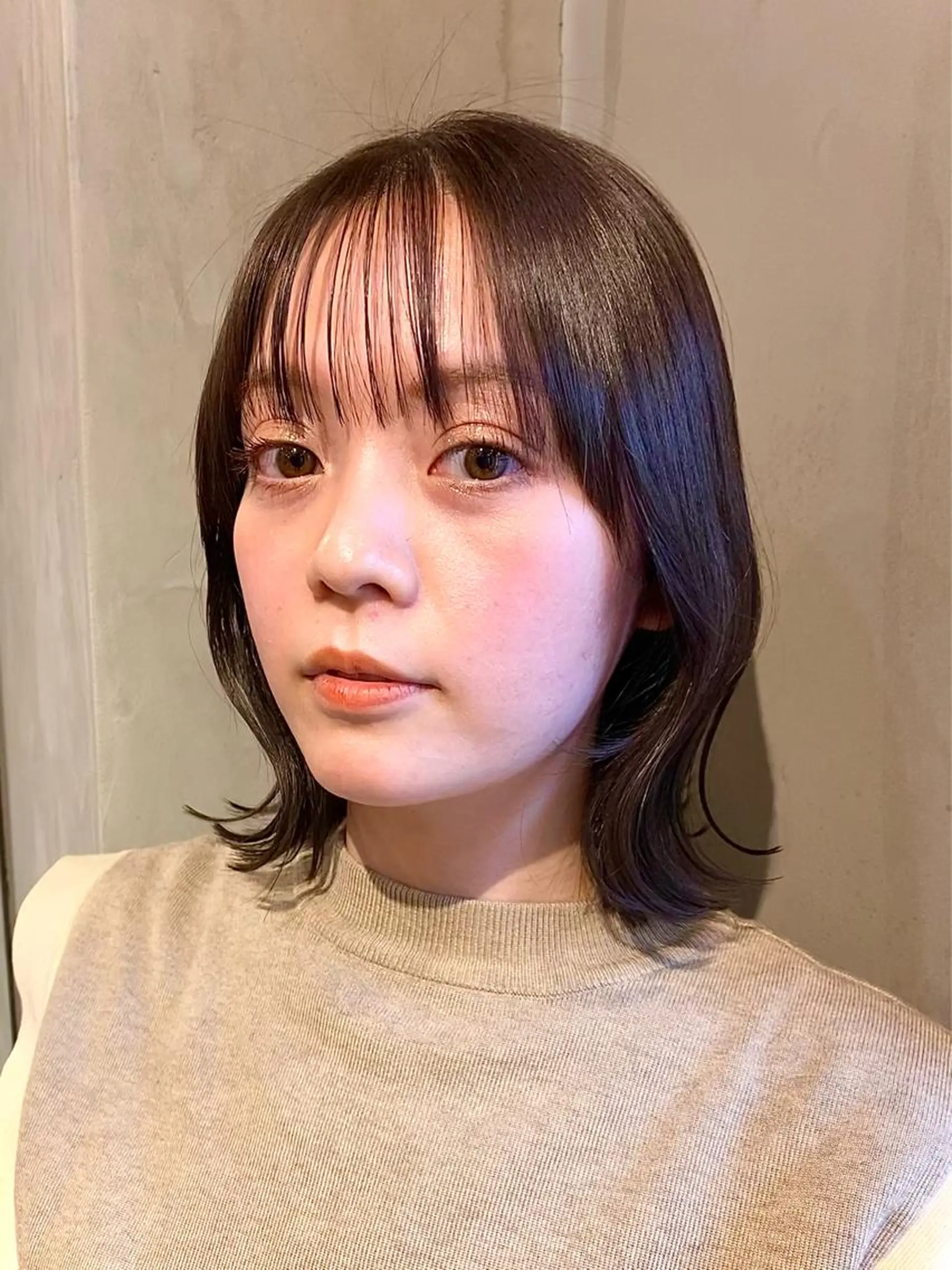 セミロング 顔周りカット・相談 レイヤーも◎しずくのヘアスタイル