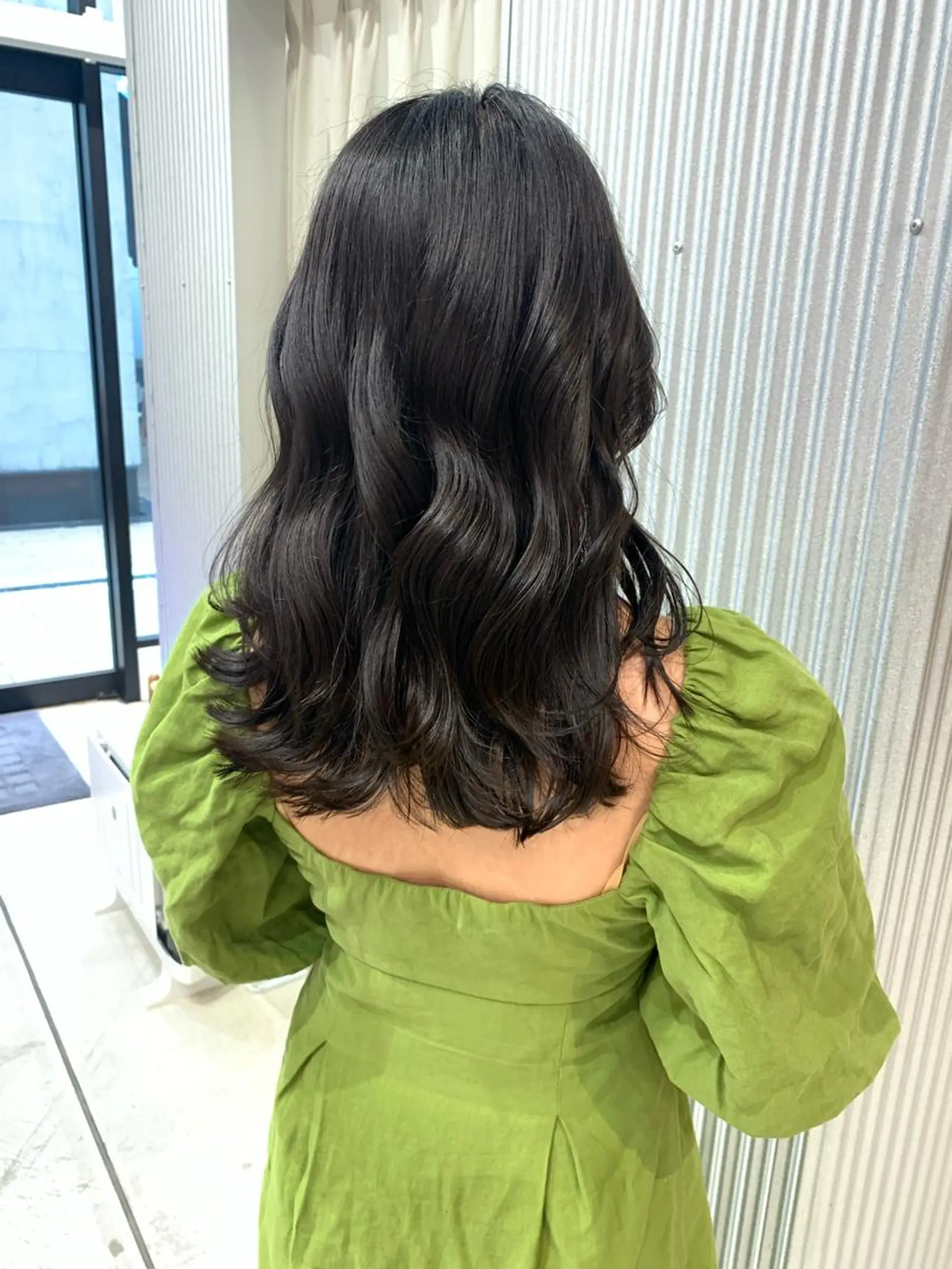 ミディアム カラー ヘアアレンジ カット ヘアカラー トリートメント yuka .のヘアスタイル