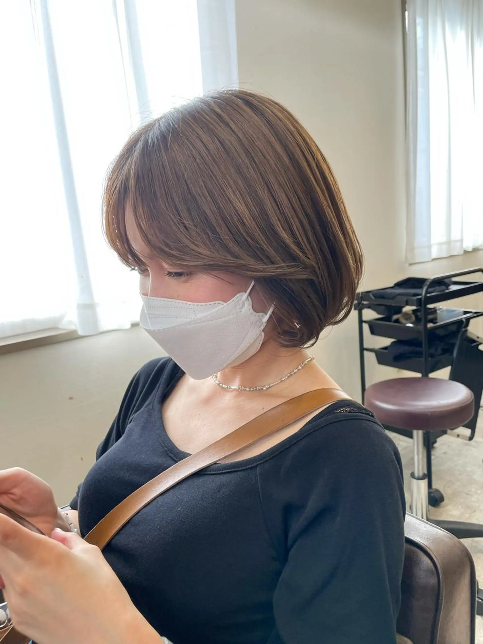 ショート カラー ボブ 韓国風ヘア 髪質改善特化 🫧松野力也のヘアスタイル