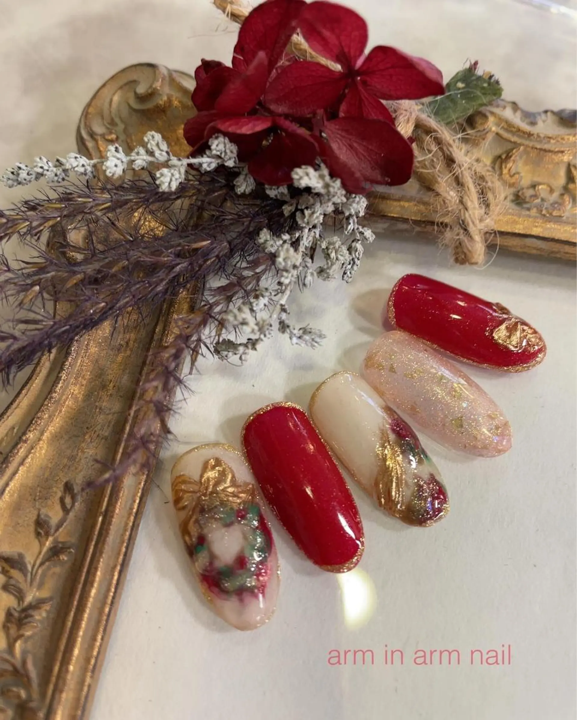 ネイル arm in arm ︎✿Yamamotoのマツエク・マツパデザイン