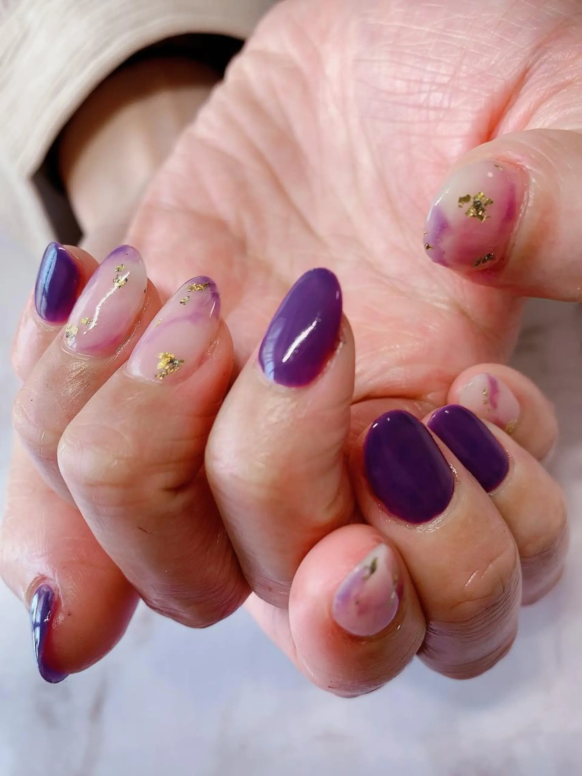 ネイル アートネイル 大理石ネイル(マーブル) JIFFY nailstudioのネイルデザイン