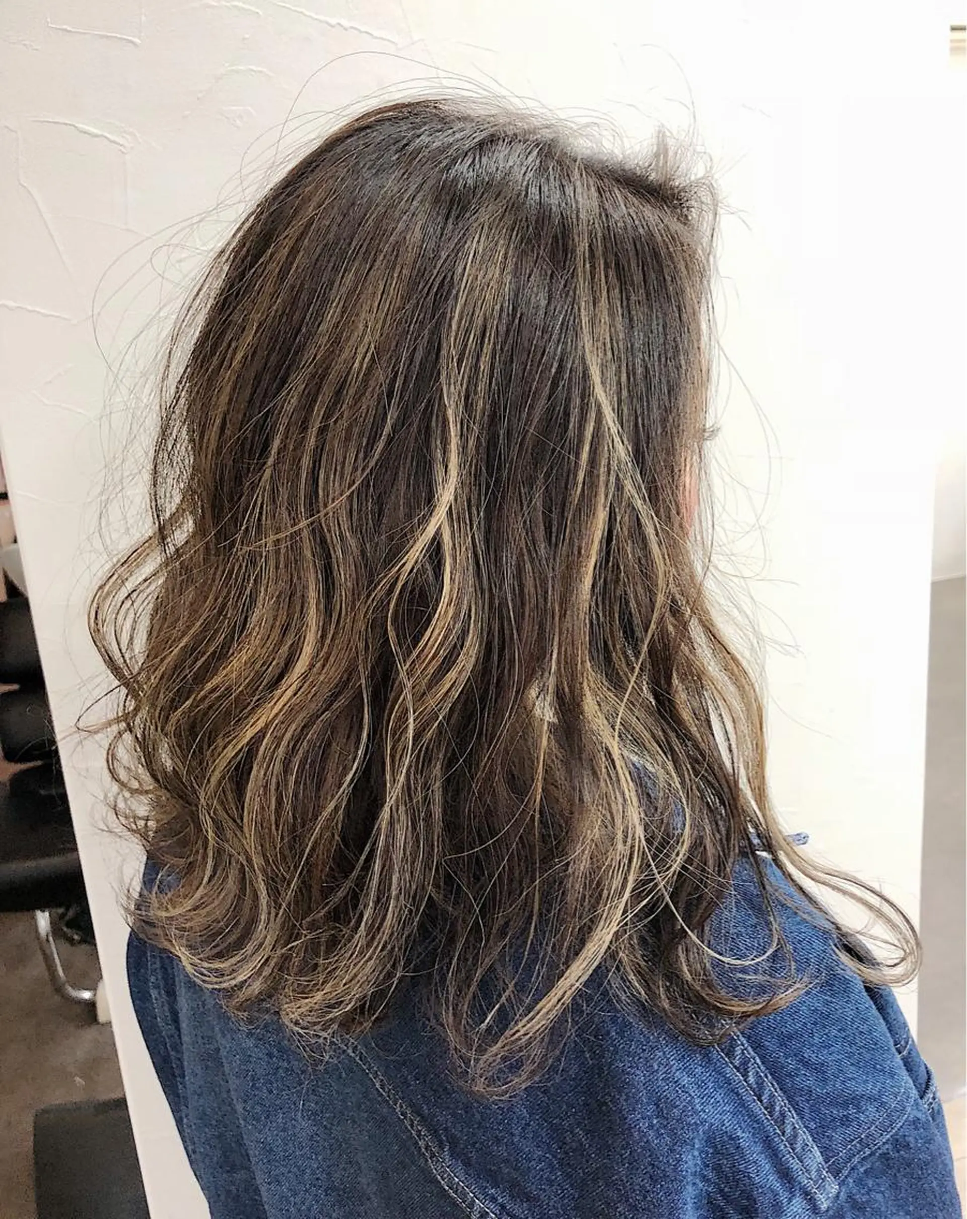 ミディアム カラー ハイライトカラー ハイライト ノンダメージ髪質改善 カラー💎/KURAのヘアスタイル